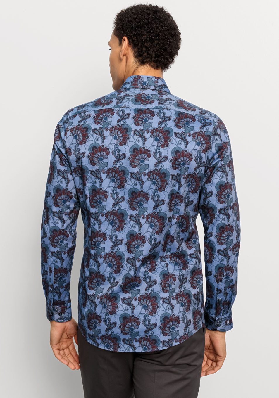 OLYMP Overhemd met lange mouwen Level Five body fit met modieuze print, lange mouw