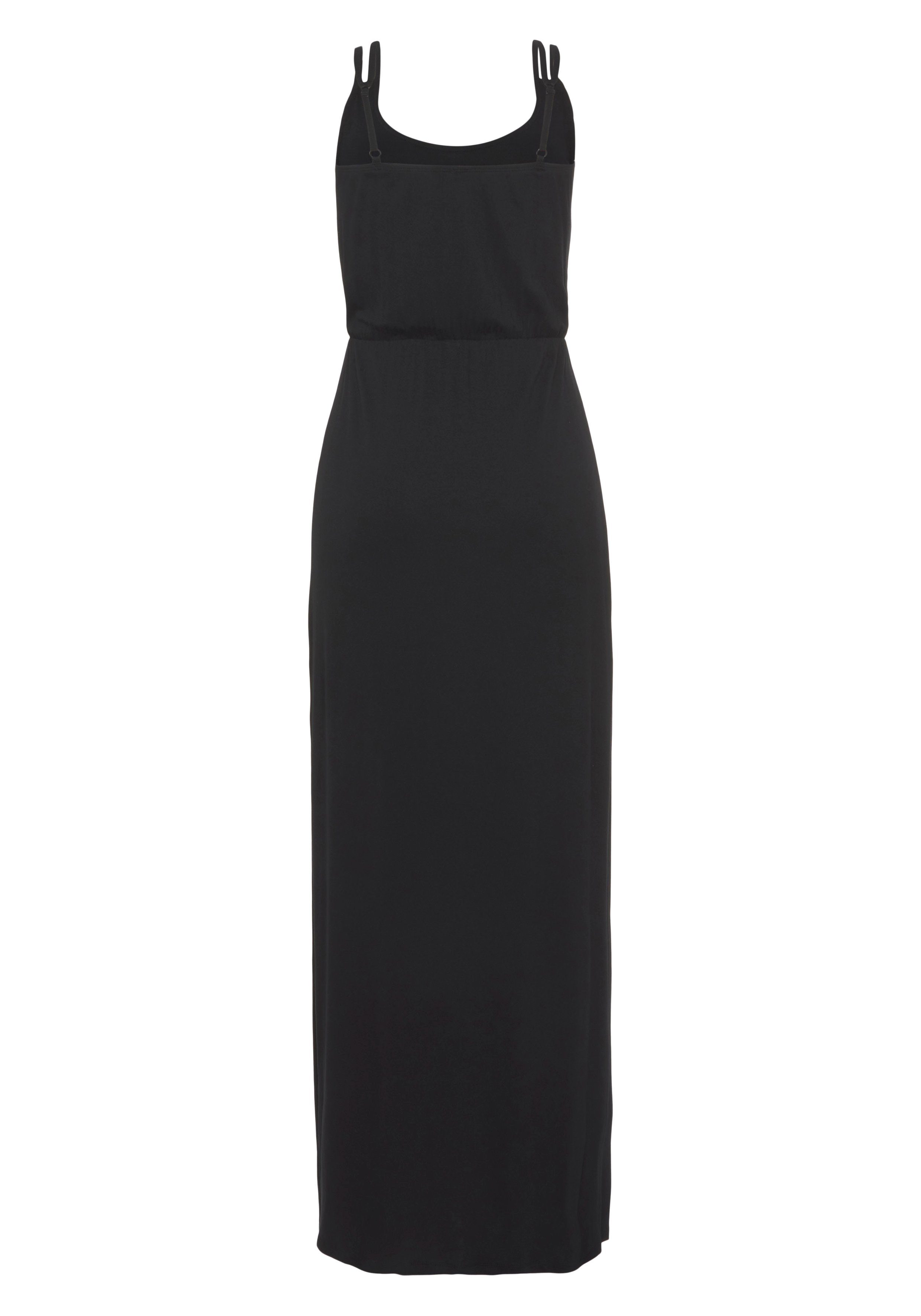 Lascana Maxi-jurk met hoge zijsplit, zomerjurk, strandjurk, basic