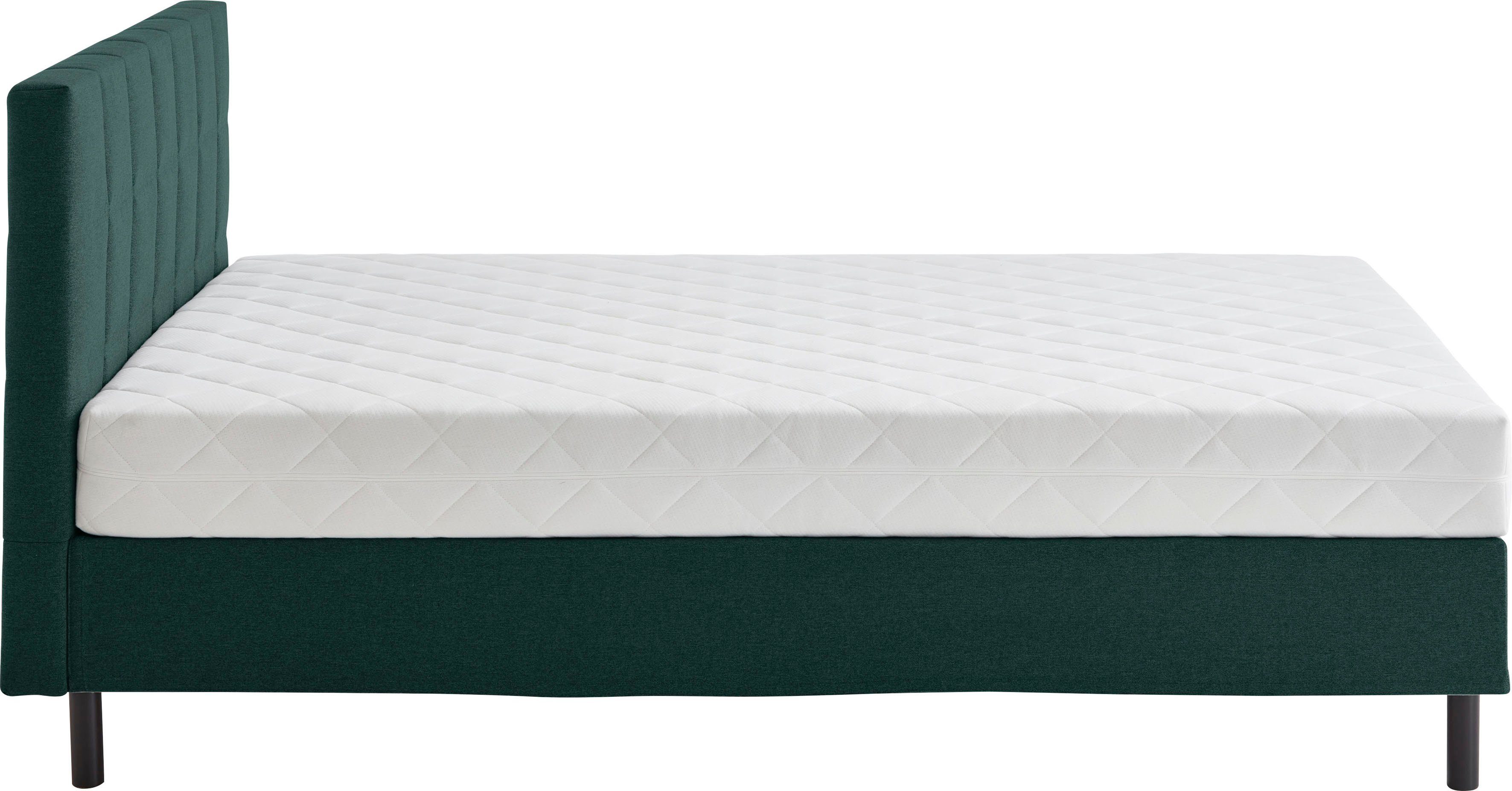 ATLANTIC home collection Boxspring NIKOLA Massief houten poten, met/zonder matras, verkrijgbaar in H2 en H3