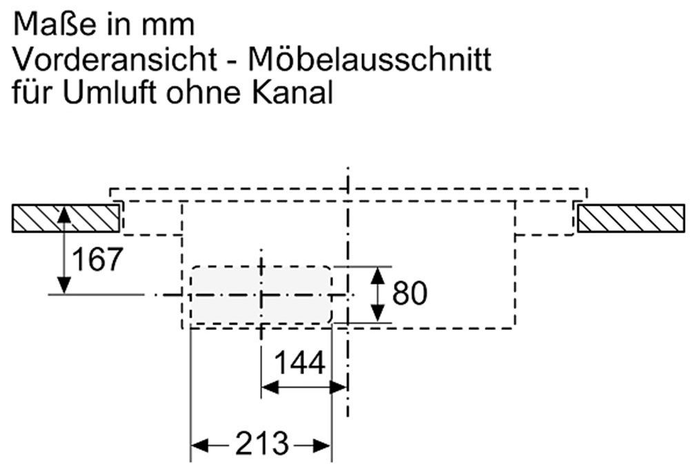 SIEMENS Kookplaat met afzuigkap ED811HQ26E met vlak kanaal (set)