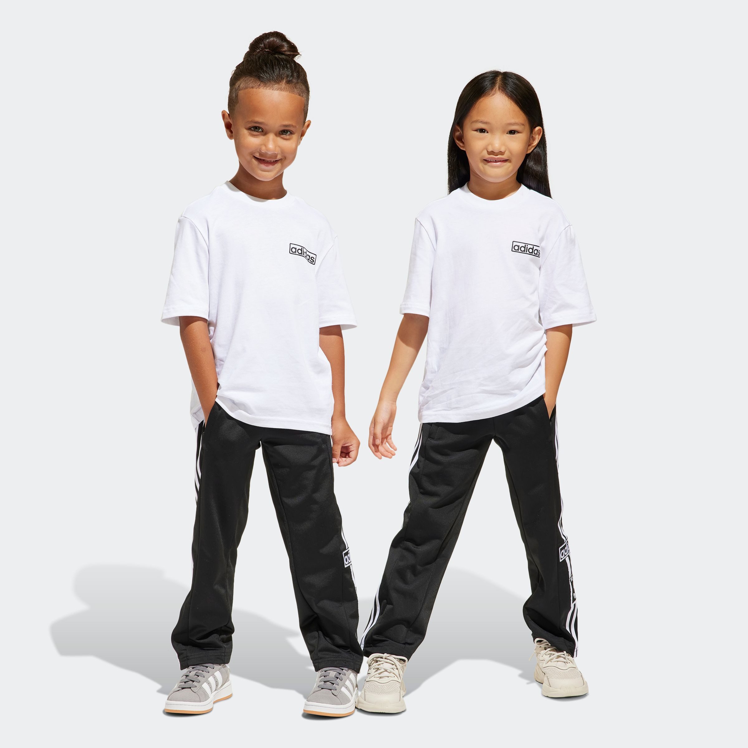 adidas Originals Trainingspak ADIBREAK TEE ST (2-delig) kinderen trainingspakken maat 122 zwart