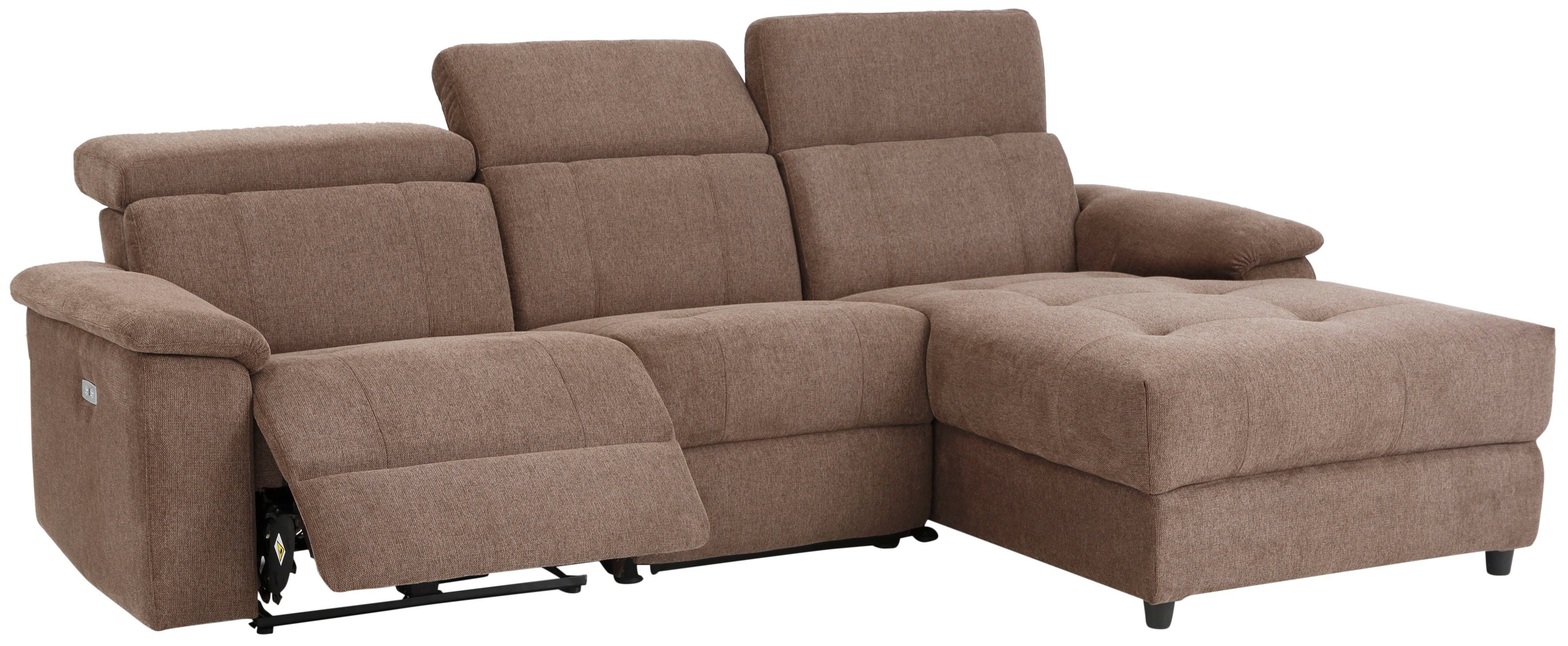 Home affaire Hoekbank Binado, L-vorm, met handmatige of elektrische relaxfunctie met usb-aansluiting