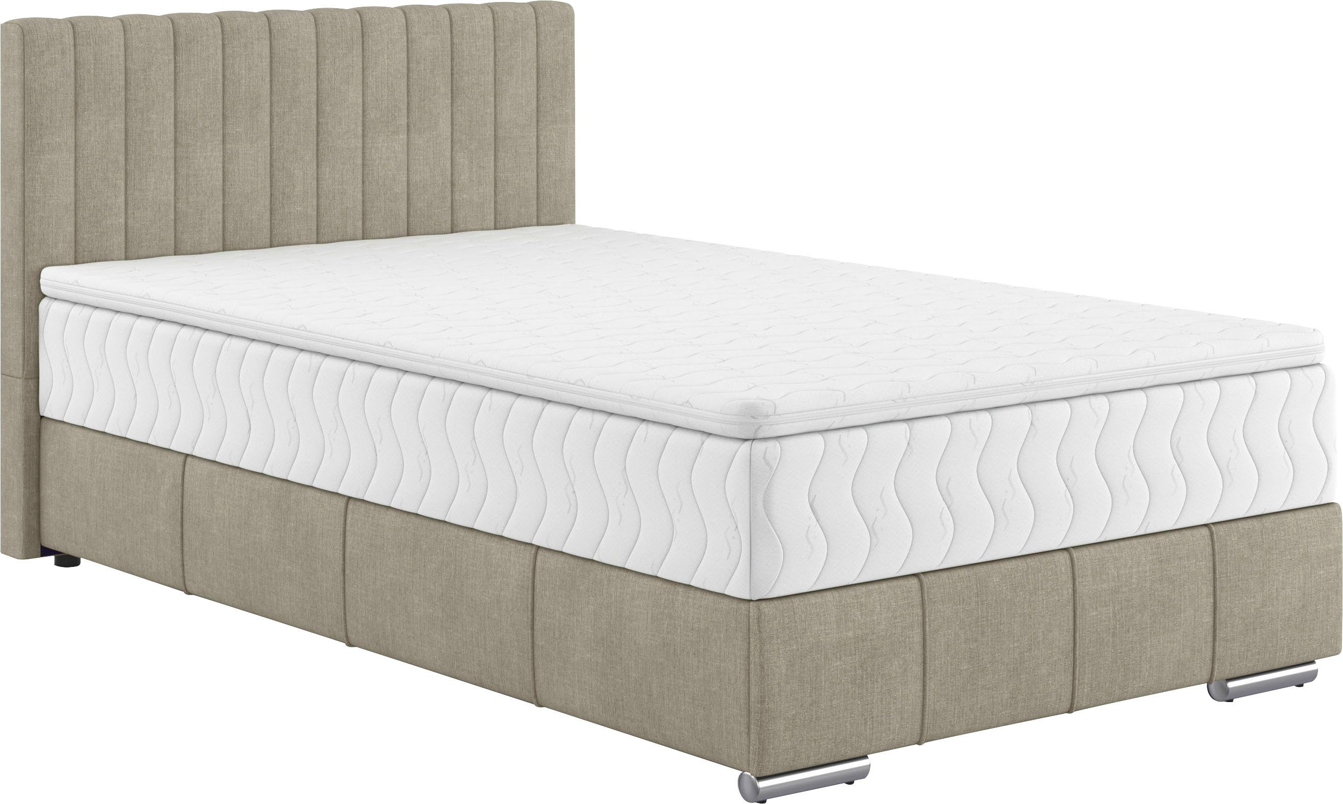 INOSIGN Boxspring Thor met bedbodem, incl. matras, topverkoper Topmatras en sierkussen, in verschillende hardheden beschikbaar