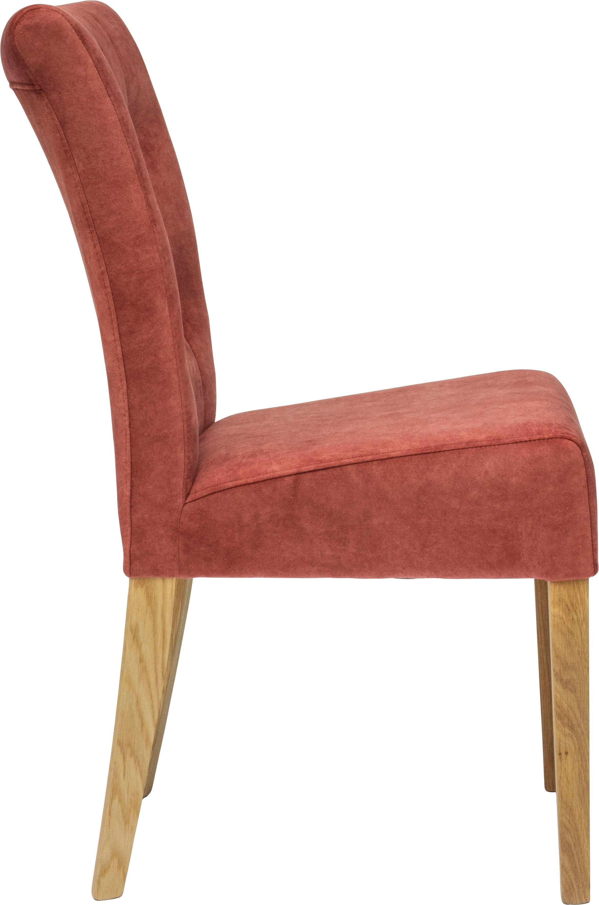 Home affaire Stoel Queen Eetkamerstoel met capitonnage, set van 2, 4 of 6