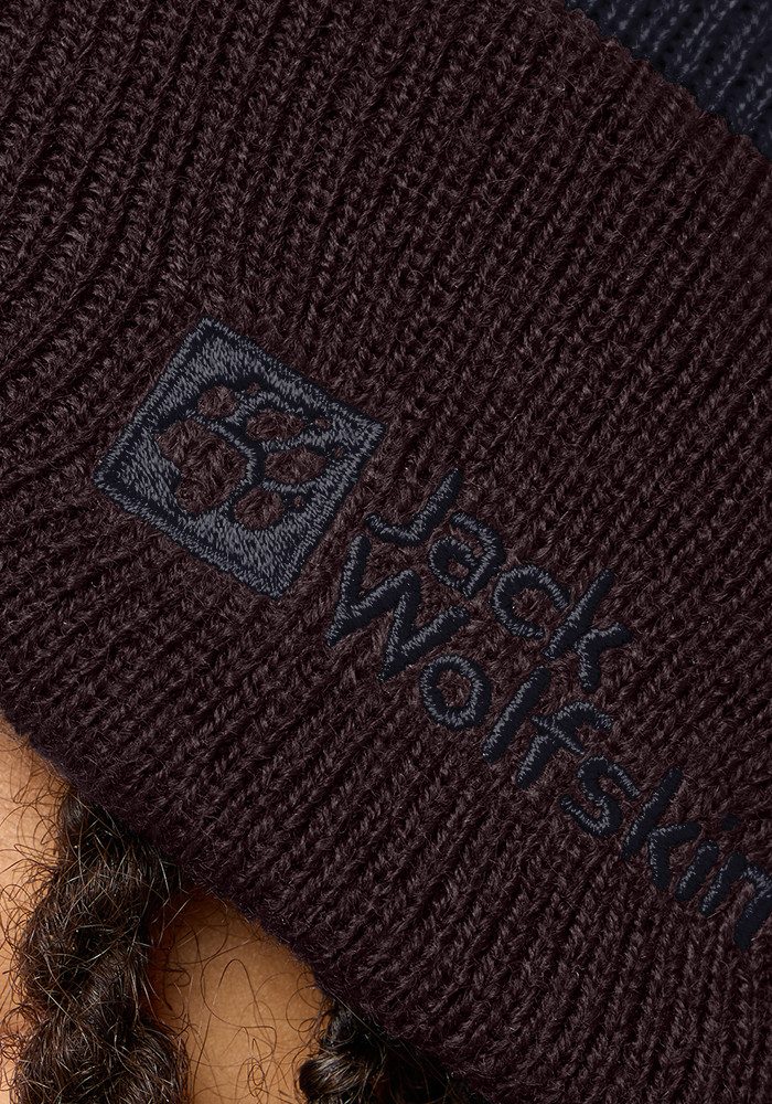 Jack Wolfskin Beanie STRIPY KNIT BEANIE K