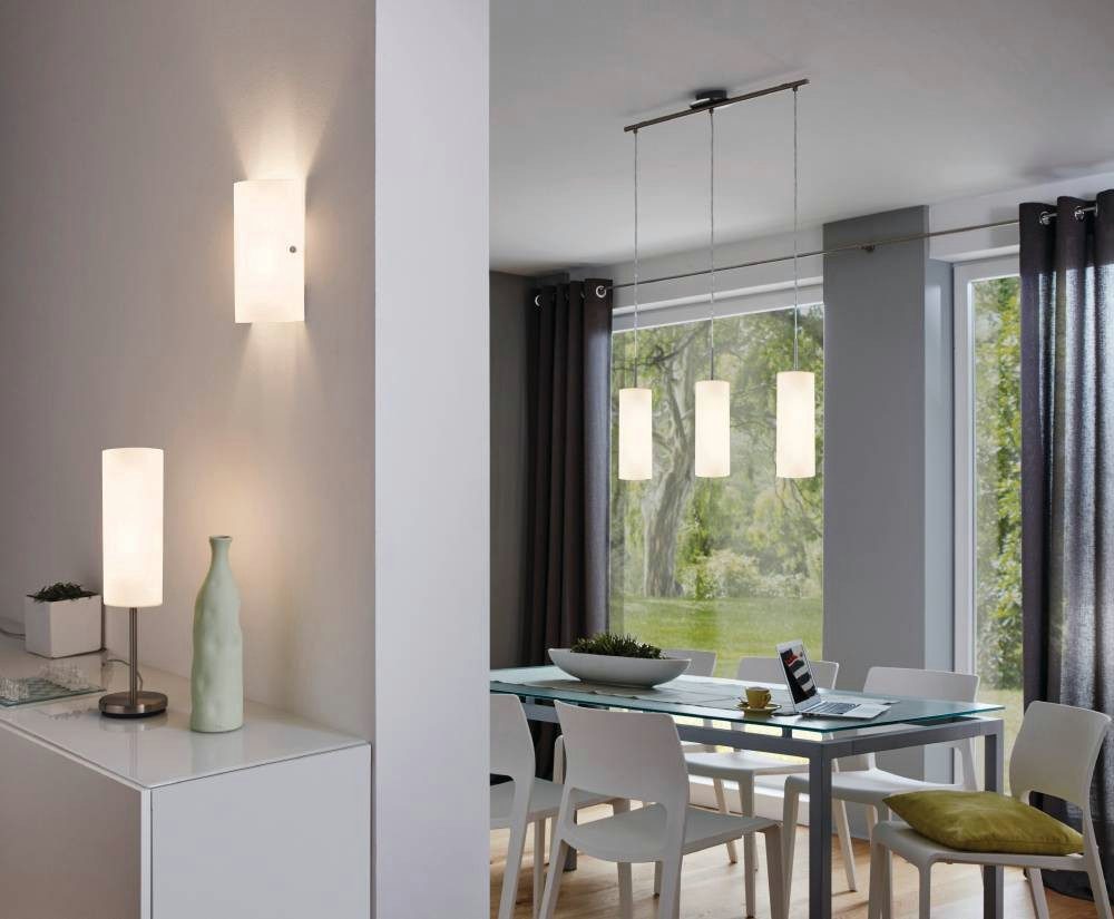 EGLO Wandlamp TROY 3 wandlamp, wandverlichting, gesatineerd glas in wit, E14