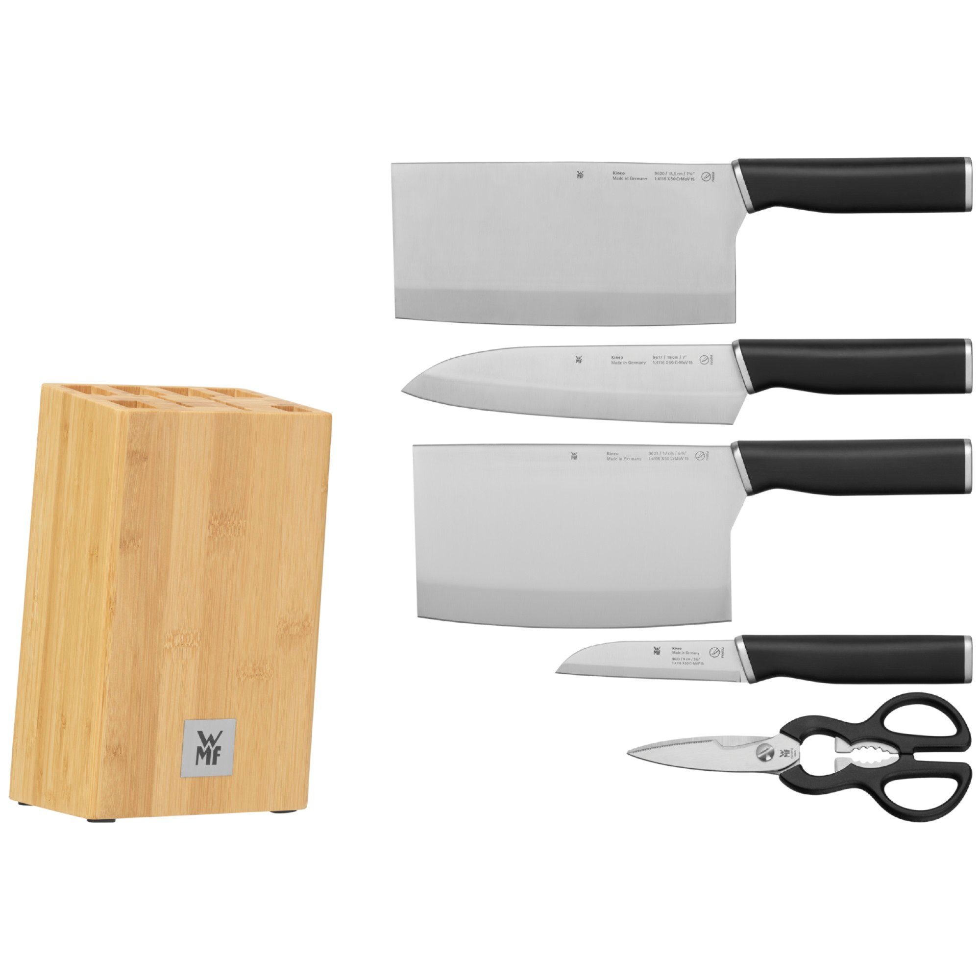 WMF Messenblok Kineo Asia messen set, Made in Germany (set, 6-delig)
