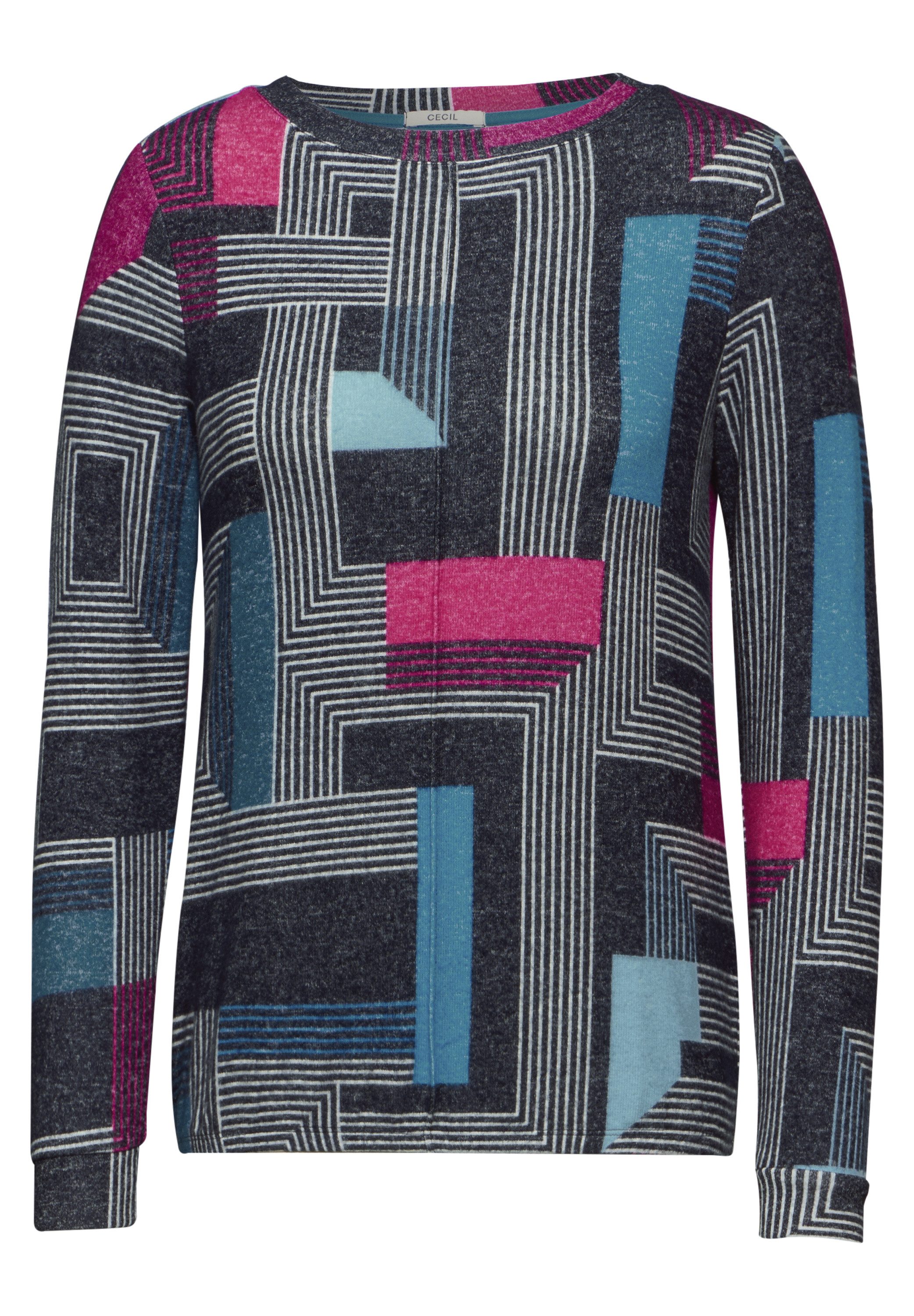 Cecil Shirt met lange mouwen met print all-over