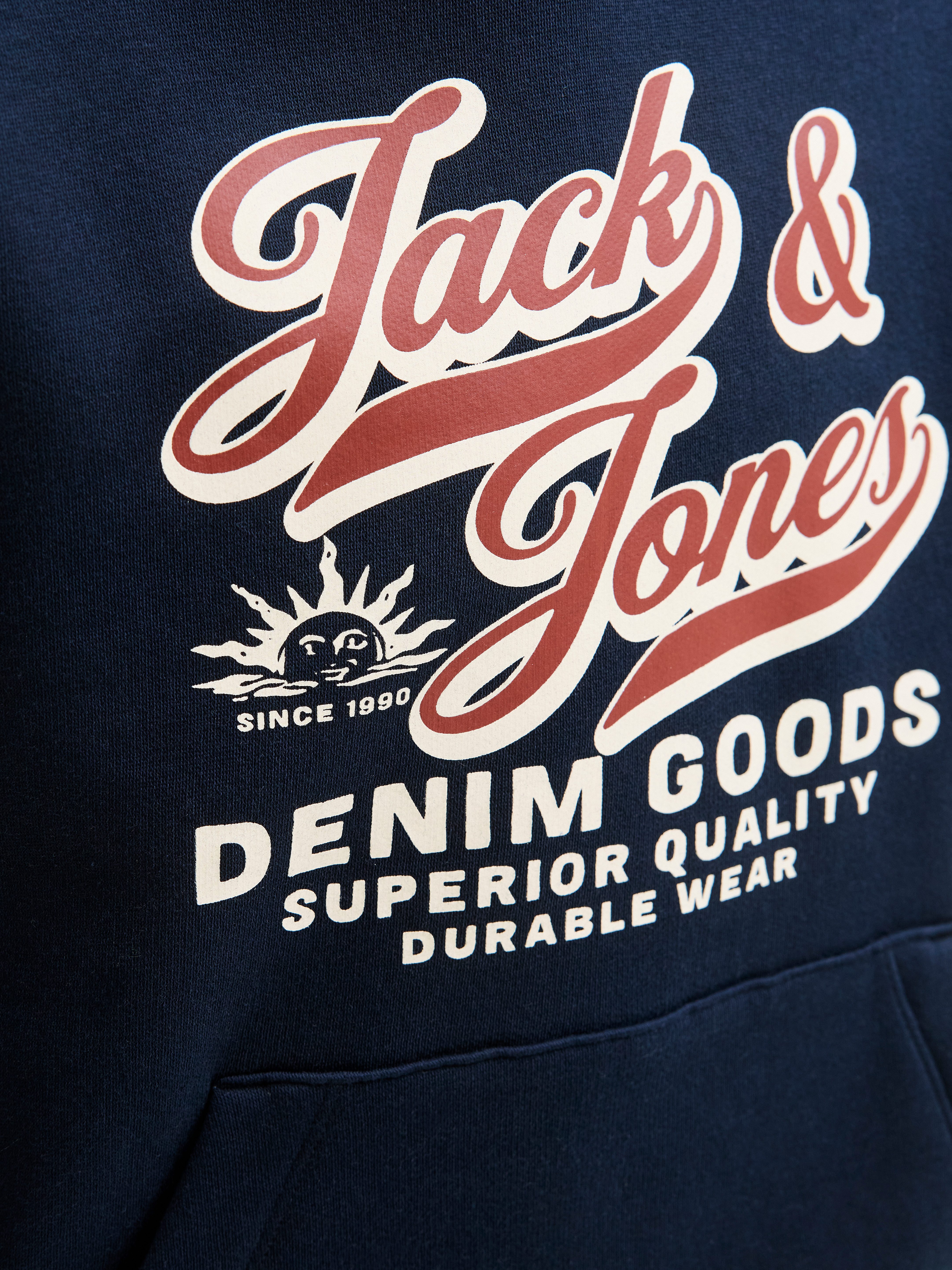 Jack & Jones Junior Hoodie JJELOGO SWEAT HOOD 2 COL AW25 NOOS JNR