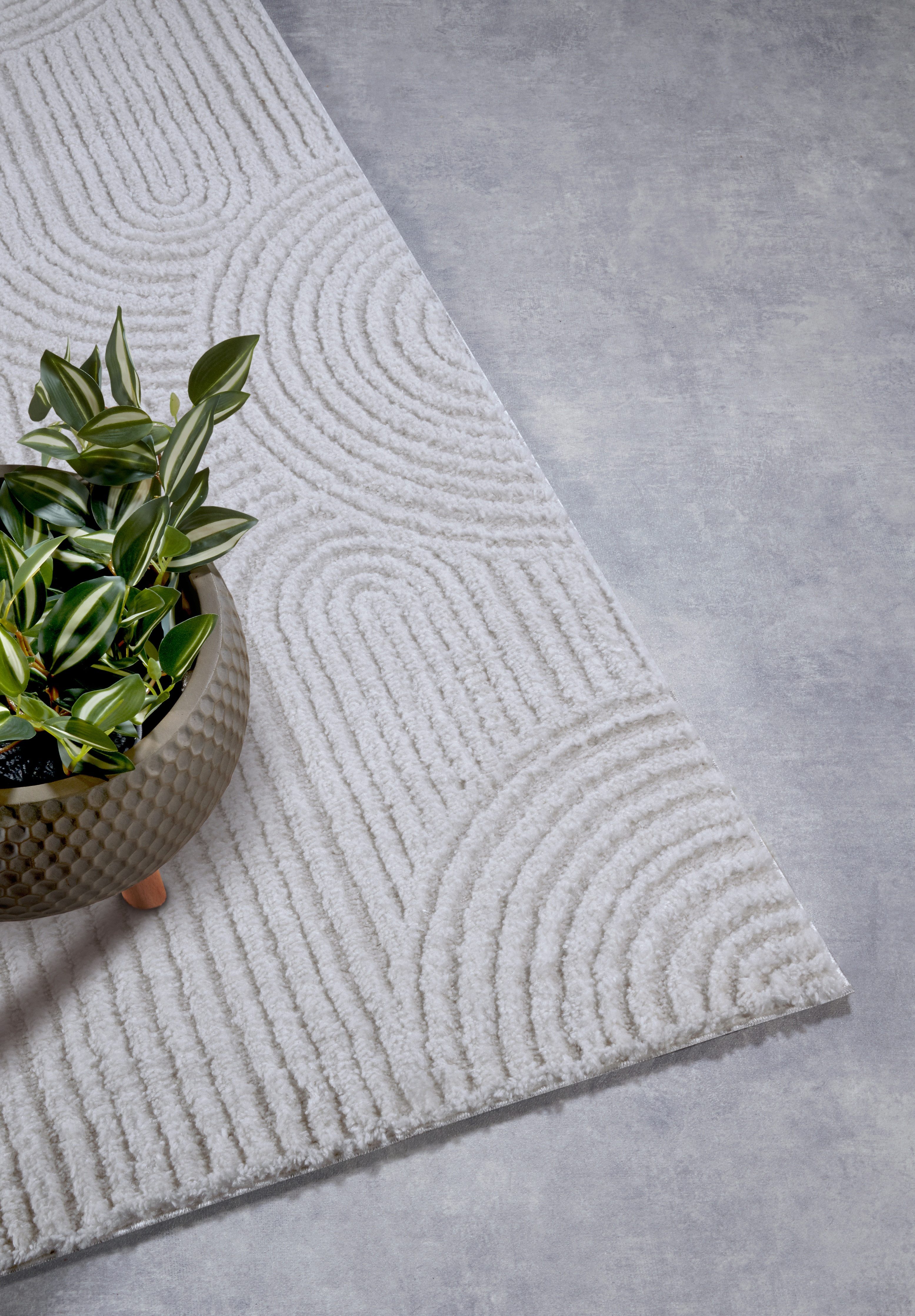 ELLE DECORATION Design-vloerkleed Chappe Shaggy, loper, pluizig, zacht, hoogpolig, modern, hoog-laag effect
