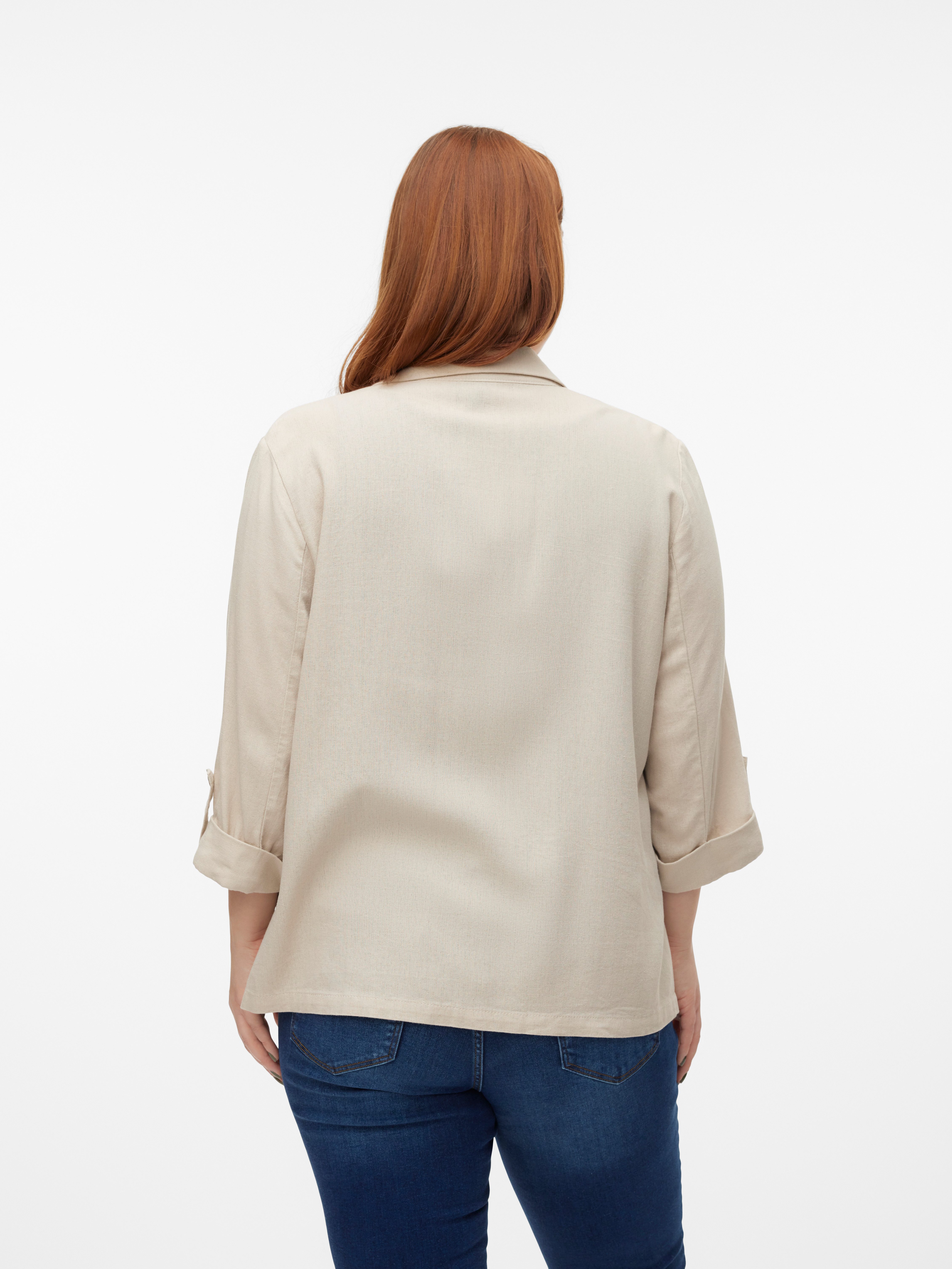 Vero Moda Curve Korte blazer VMCJESMILO 3 4 BLAZER WVN GA NOOS CUR