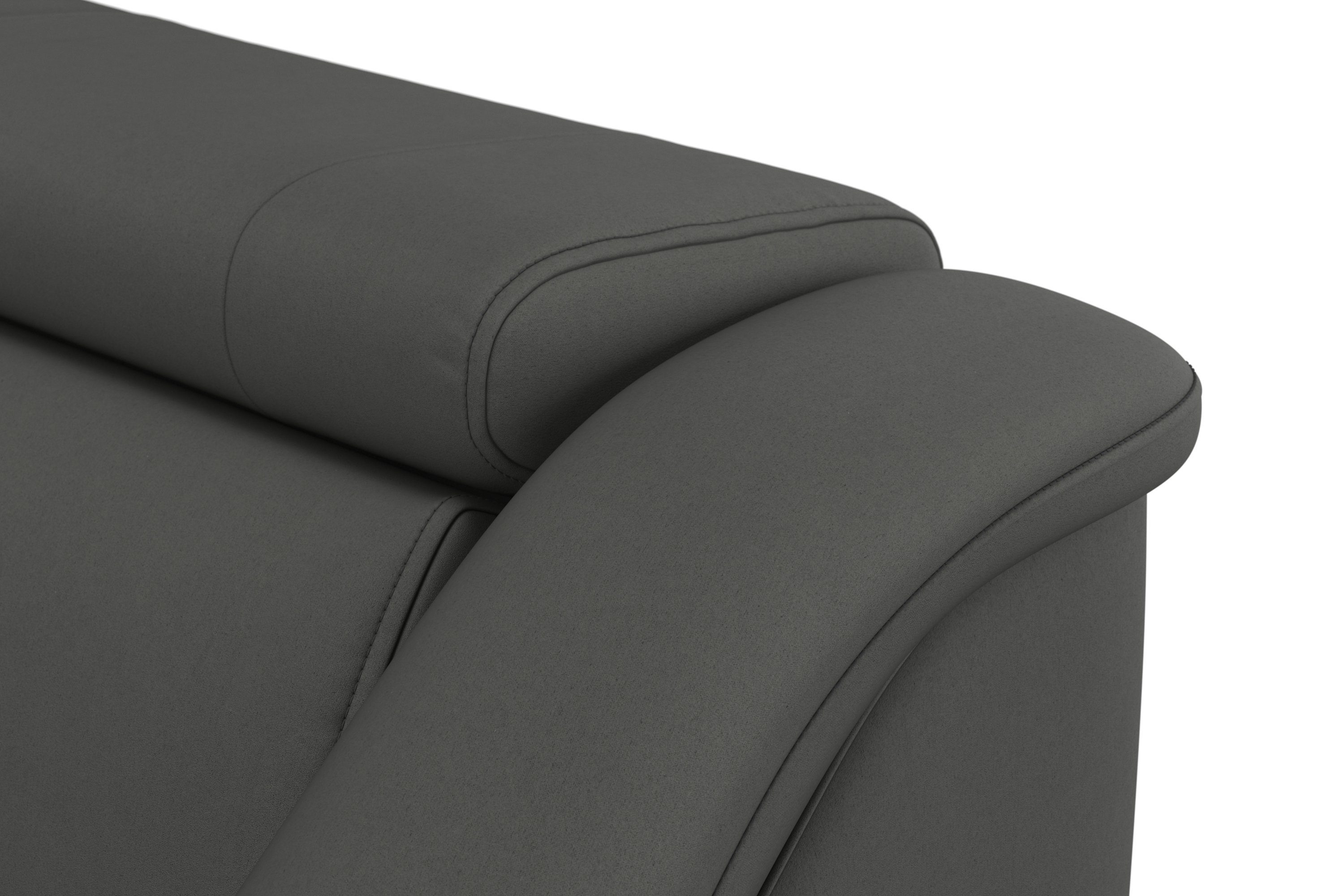 sit&more Hoekbank Freetown L-vorm met verstelbare hoofdsteun en comfortabele binnenvering