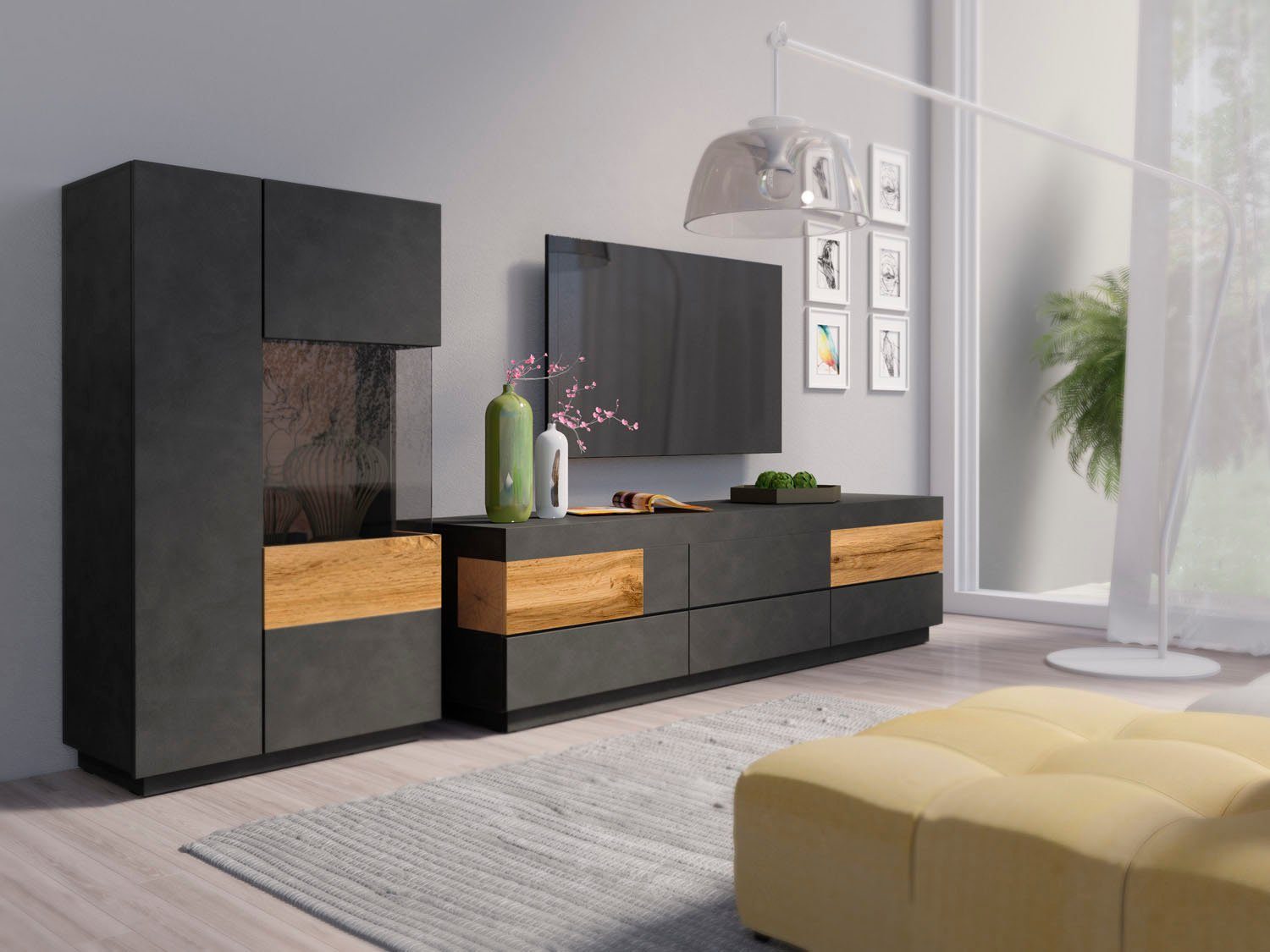 INOSIGN Wandmeubel Silke (2-delig) (set, 2-delig)