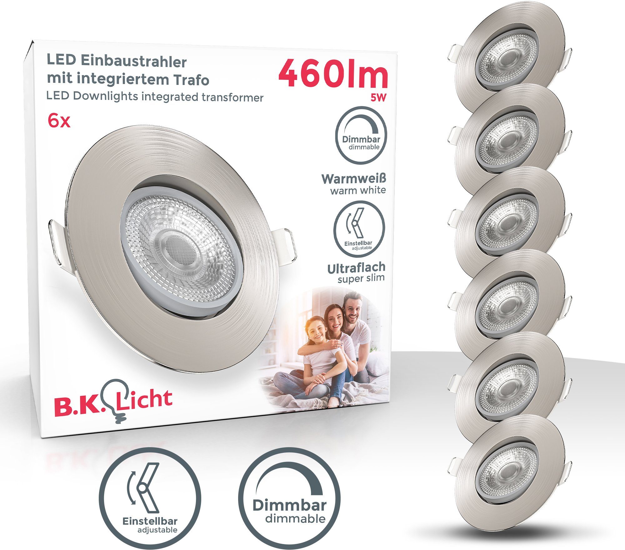 B.K.Licht Led-inbouwspotje