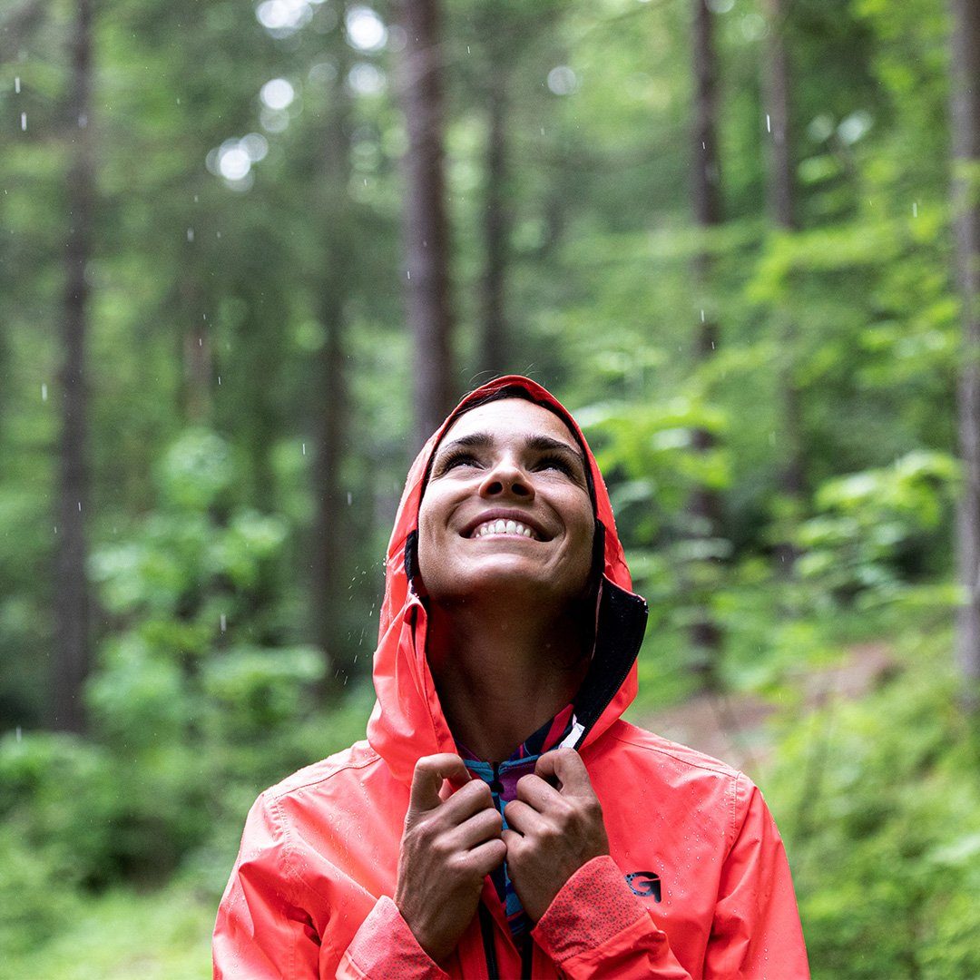 Gonso Fietsjack Save Jacket Trail W Dames regenjack wind- en waterdicht, fietsjack met capuchon