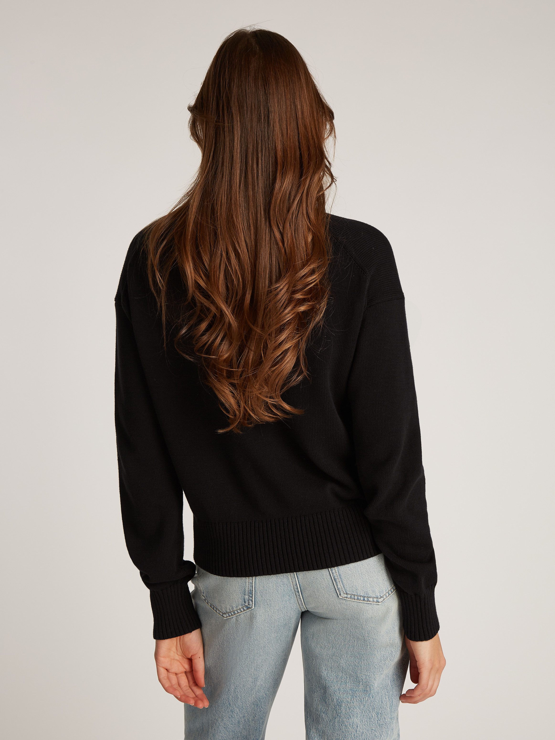 Calvin Klein Trui met ronde hals MONOGRAM EMBRO CREWNECK SWEATER