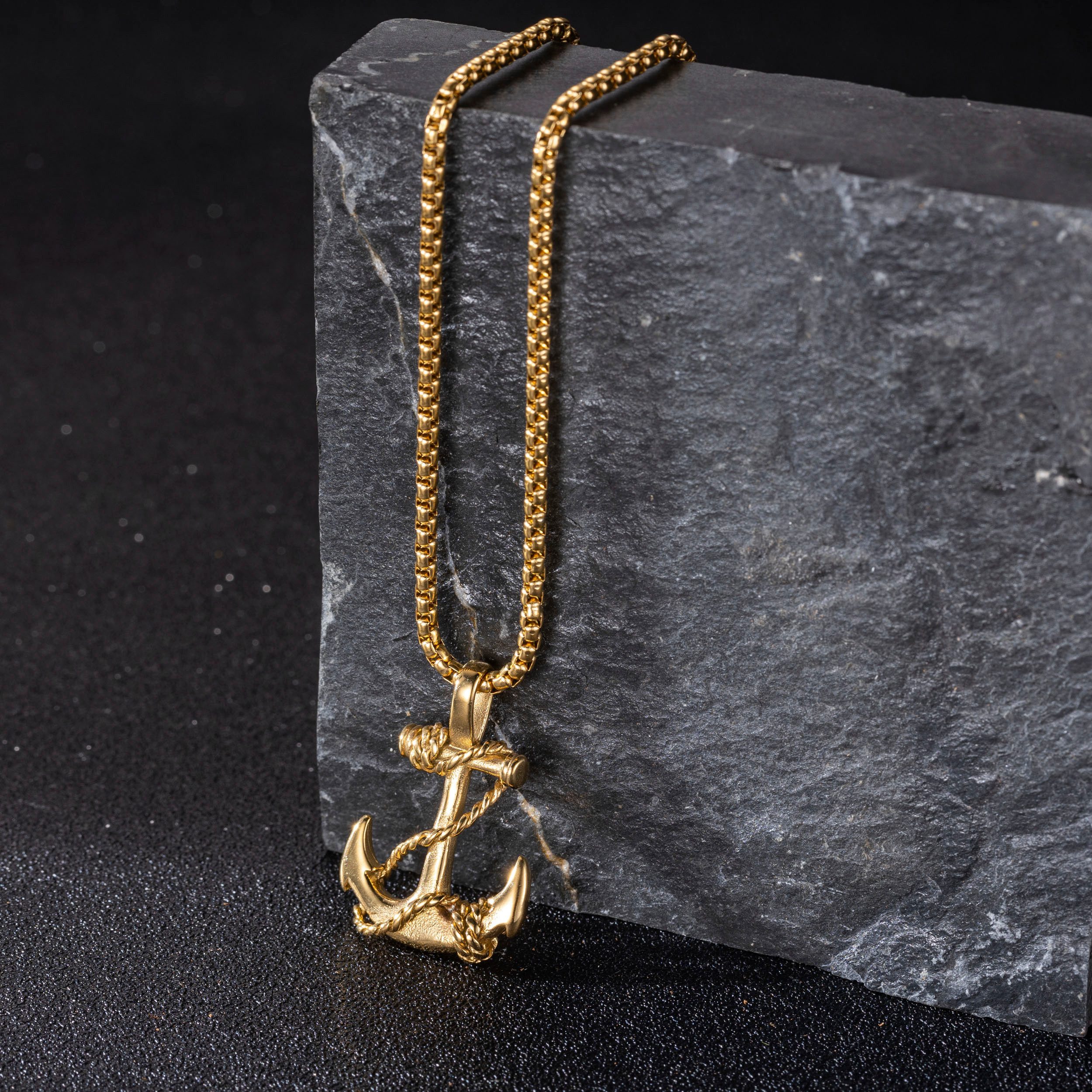 Firetti Ketting met hanger Sieraden cadeau roestvrijstalen halssieraden halsketting venezianerkette anker