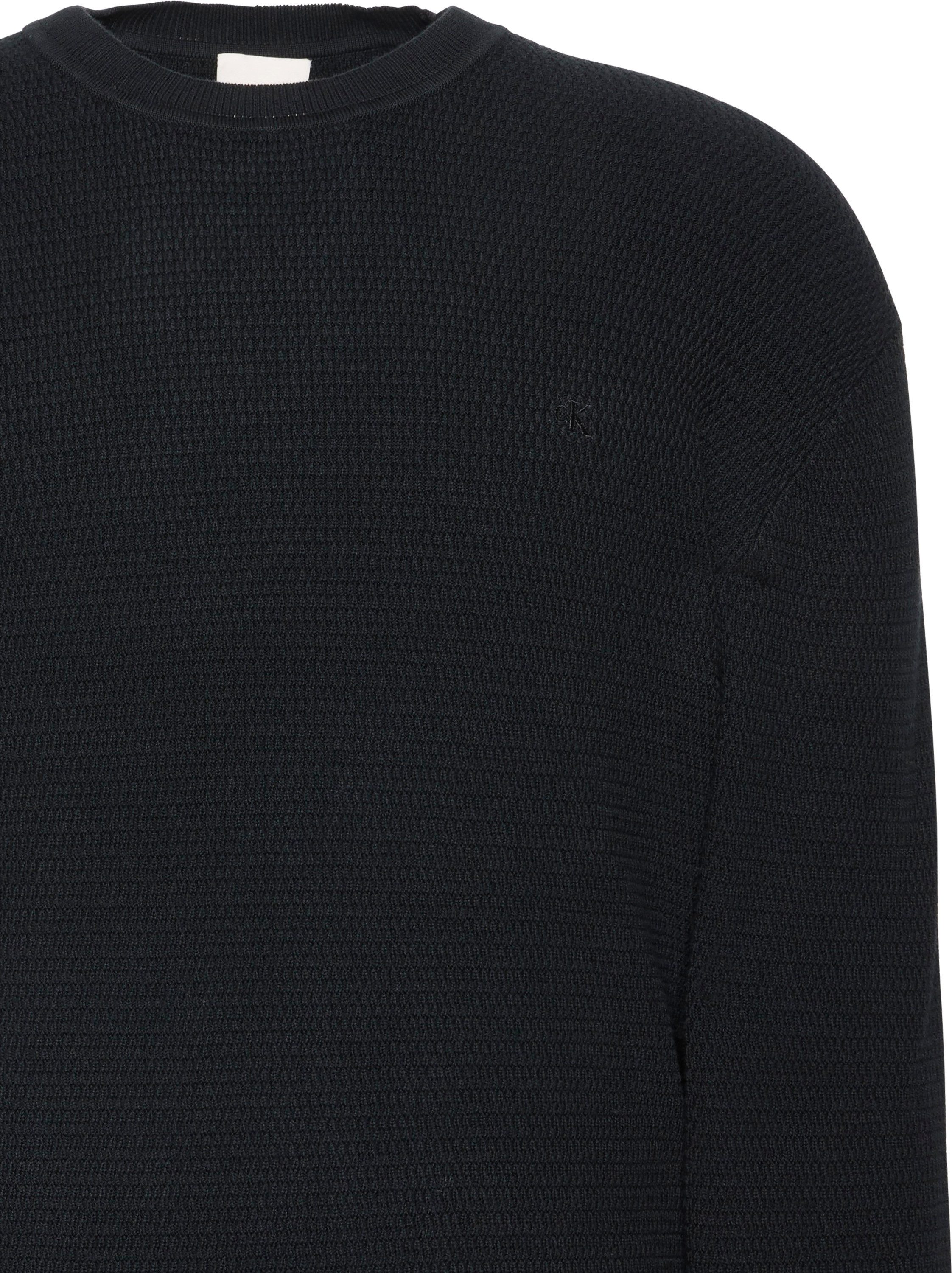 Calvin Klein Gebreide trui LS TXTR CTTN CRWNK S