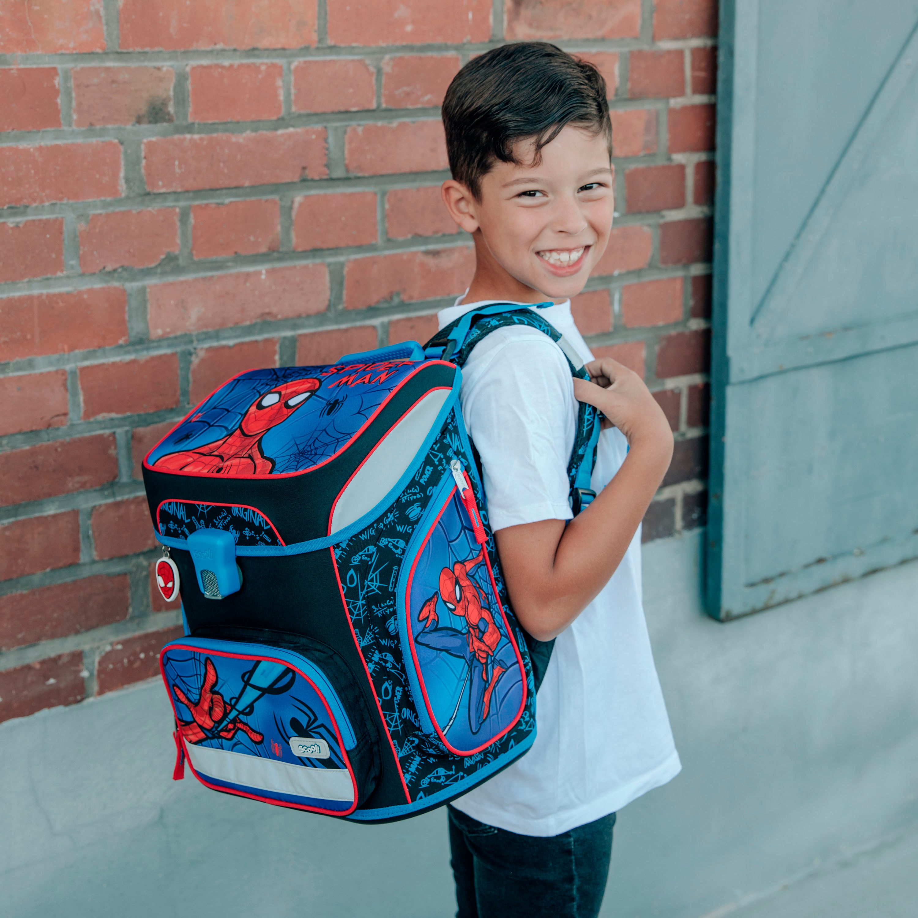 Scooli Schooltas EasyFit, Spider-Man (set, 5-delig)
