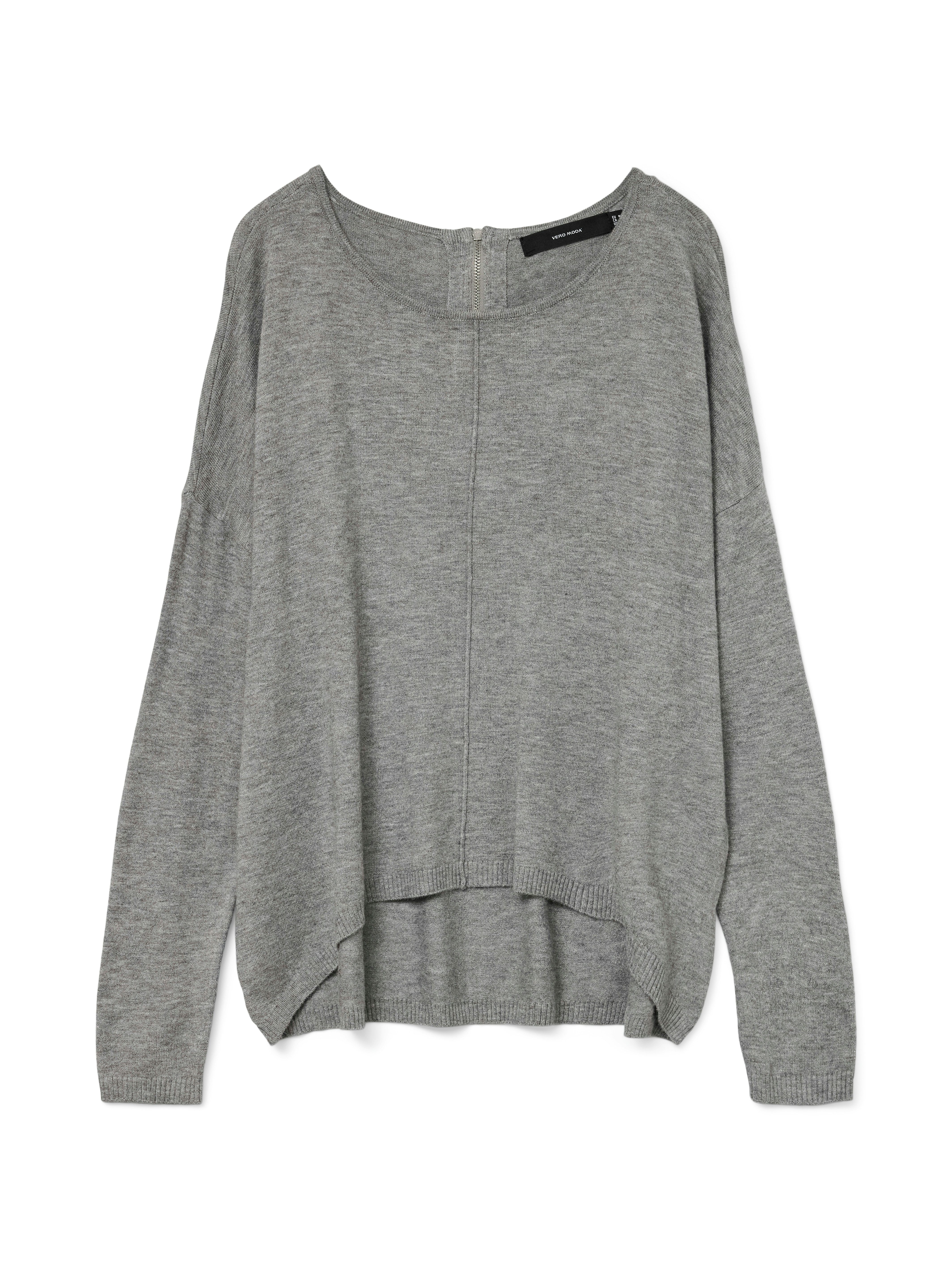 Vero Moda Trui met ronde hals VMBREEZE AURA LS ZIPPER BLOUSE NOOS