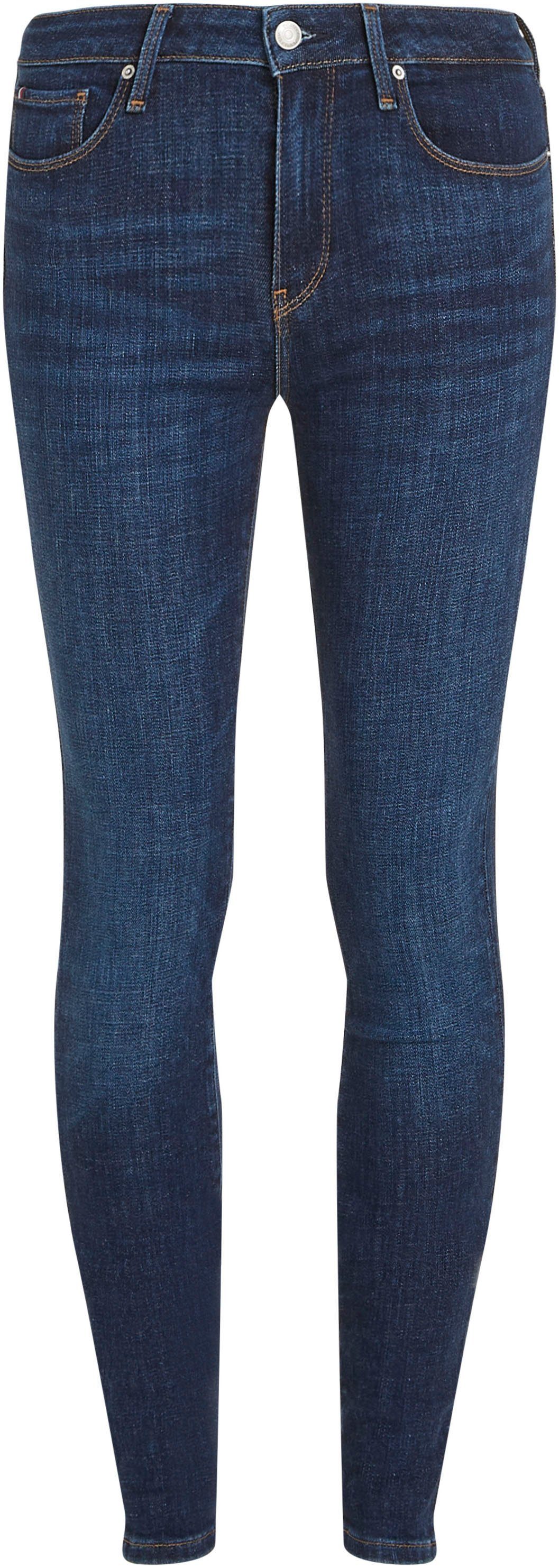 Tommy Hilfiger Skinny fit jeans TH FLEX COMO SKINNY RW GYA met tommy hilfiger logo-badge (TH FLEX COMO SKINNY RW)
