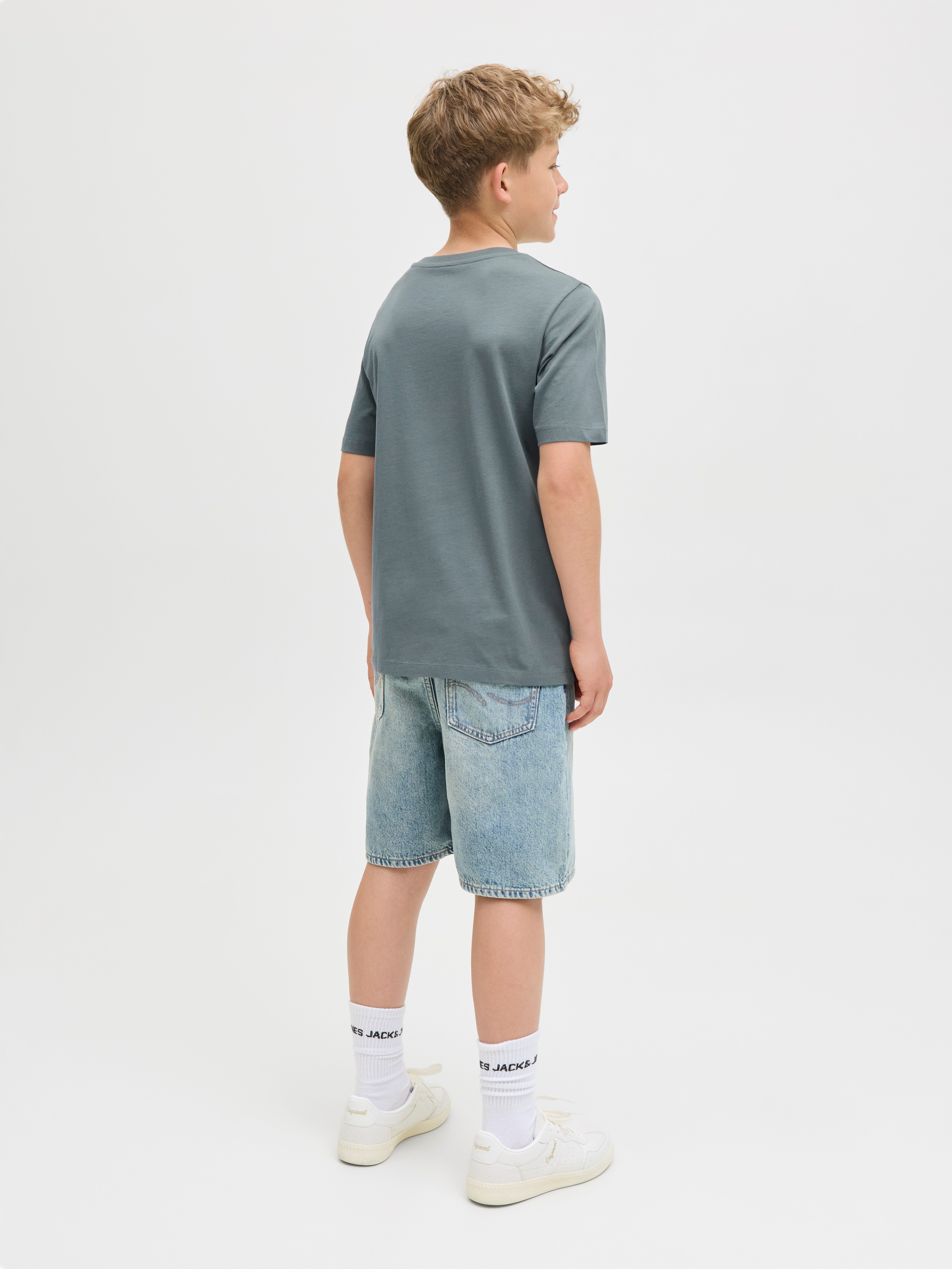 Jack & Jones Junior T-shirt JJELOGO TEE SS 2 COL AW25 2PK MP JNR (set, 2-delig)