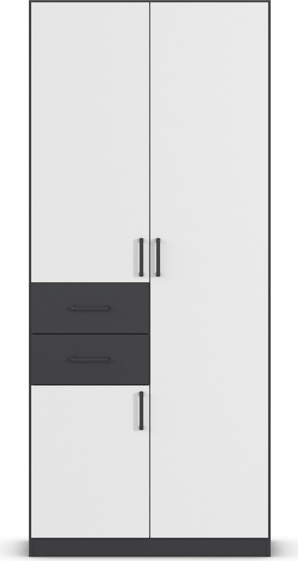 rauch Draaideurkast Kledingkast kast garderobe MAIKA met decor-front 2 lades, in verschillende breedtes, hoogtes, kleuren, made in germany