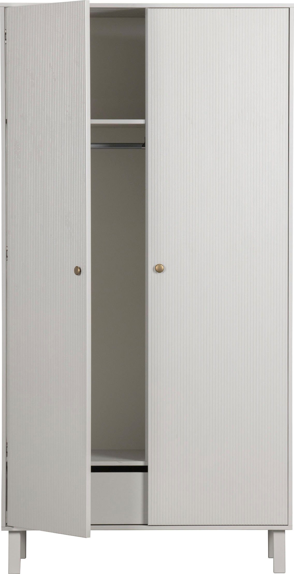 WOOOD Kledingkast Madu met kledingstang, van grenenhout, h 195 cm x b 100 cm