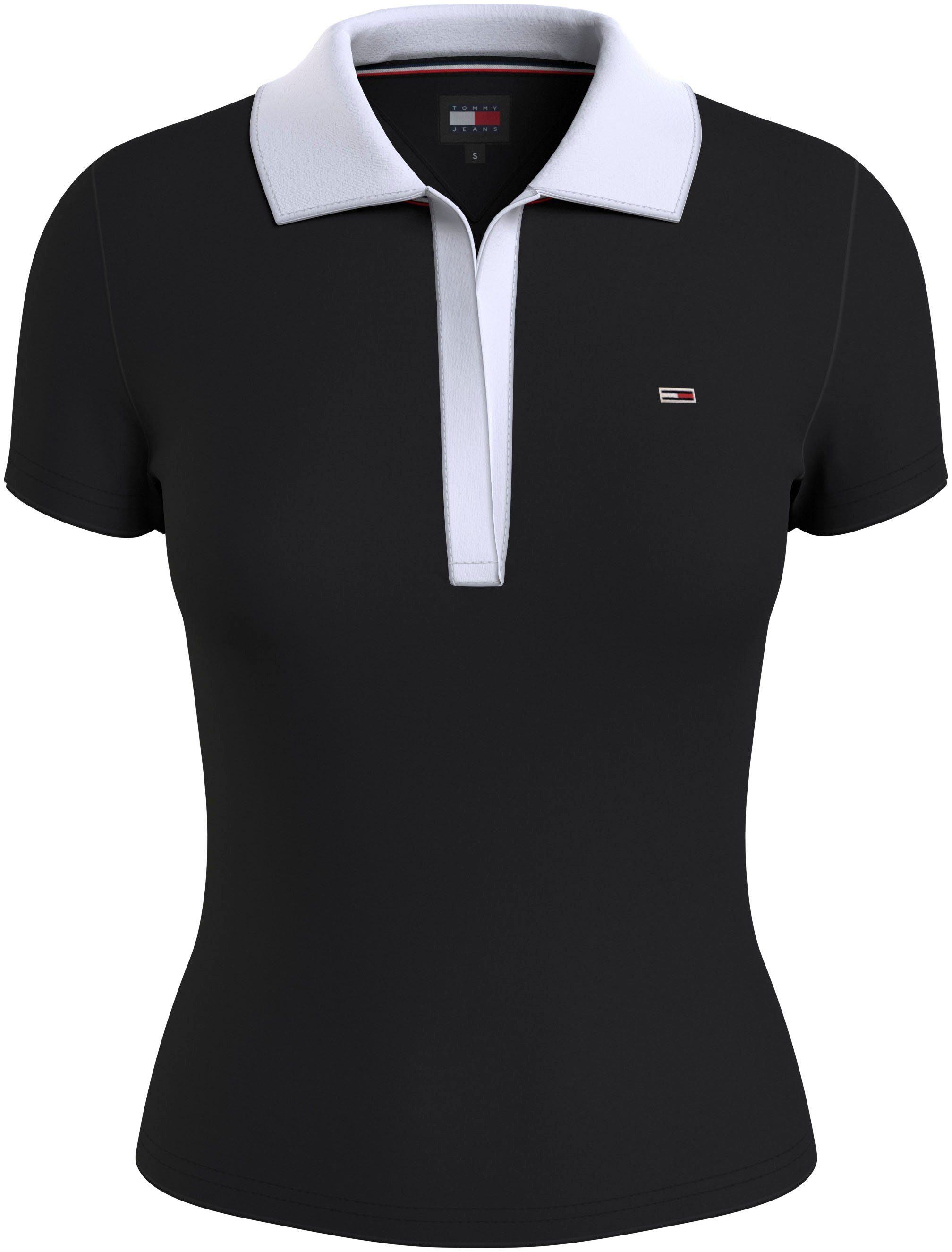 TOMMY JEANS Poloshirt TJW SLIM CONTRAST V SS POLO EXT