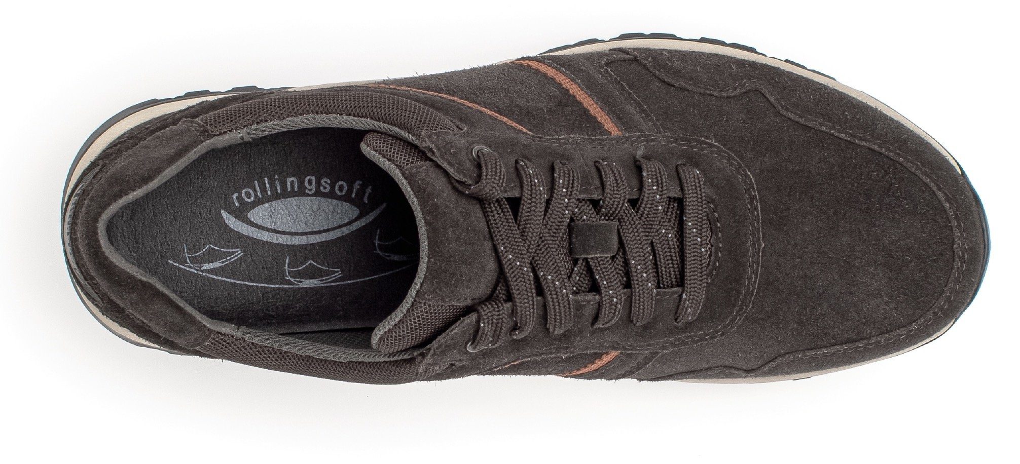 Gabor Rollingsoft Sneakers in breedte g (breed), vrijetijdsschoen, lage schoen, veterschoen