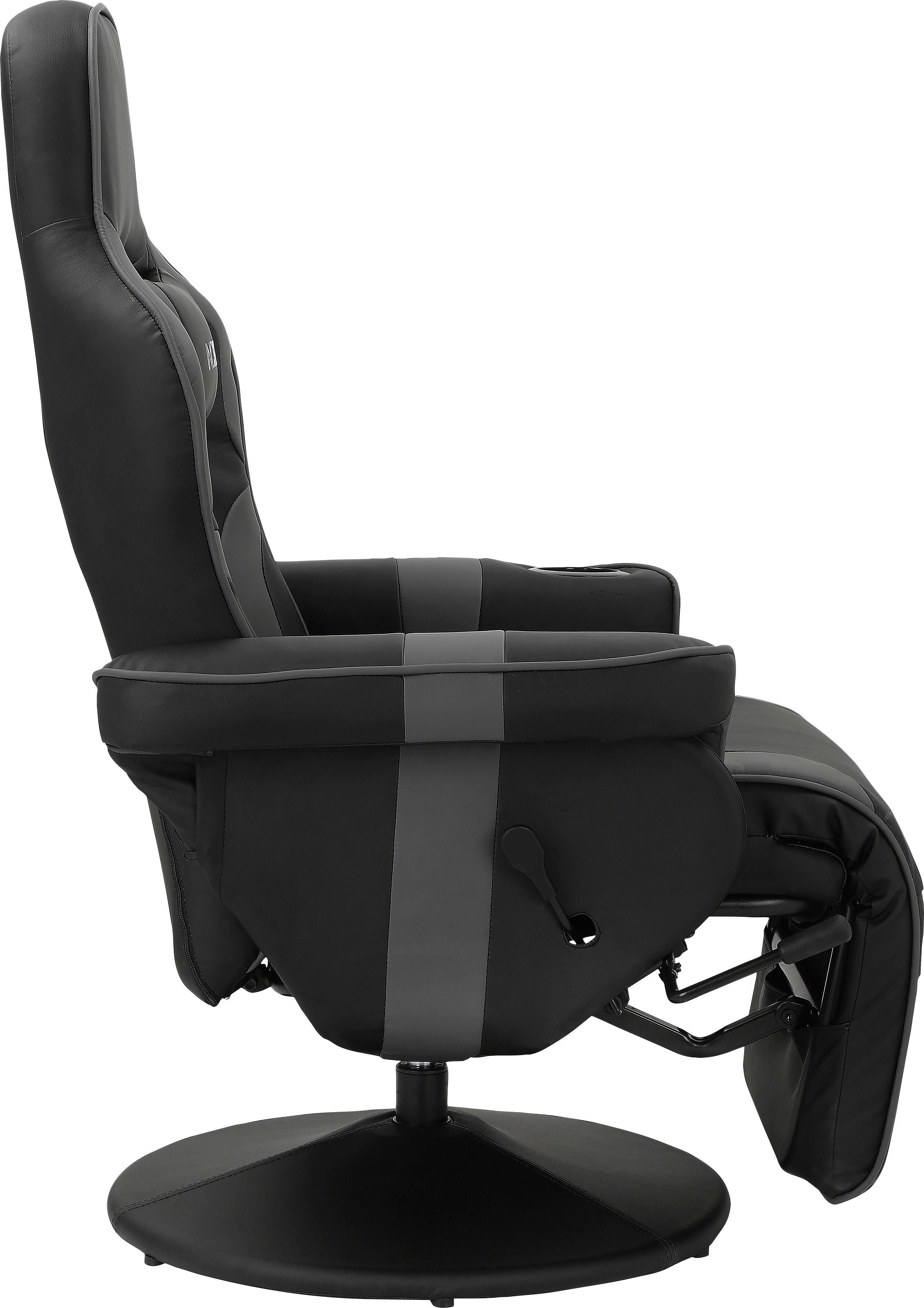 INOSIGN Relaxfauteuil Liljana Draaifunctie,1 kussen als hoofdsteun, metalen frame, zithoogte 47 cm