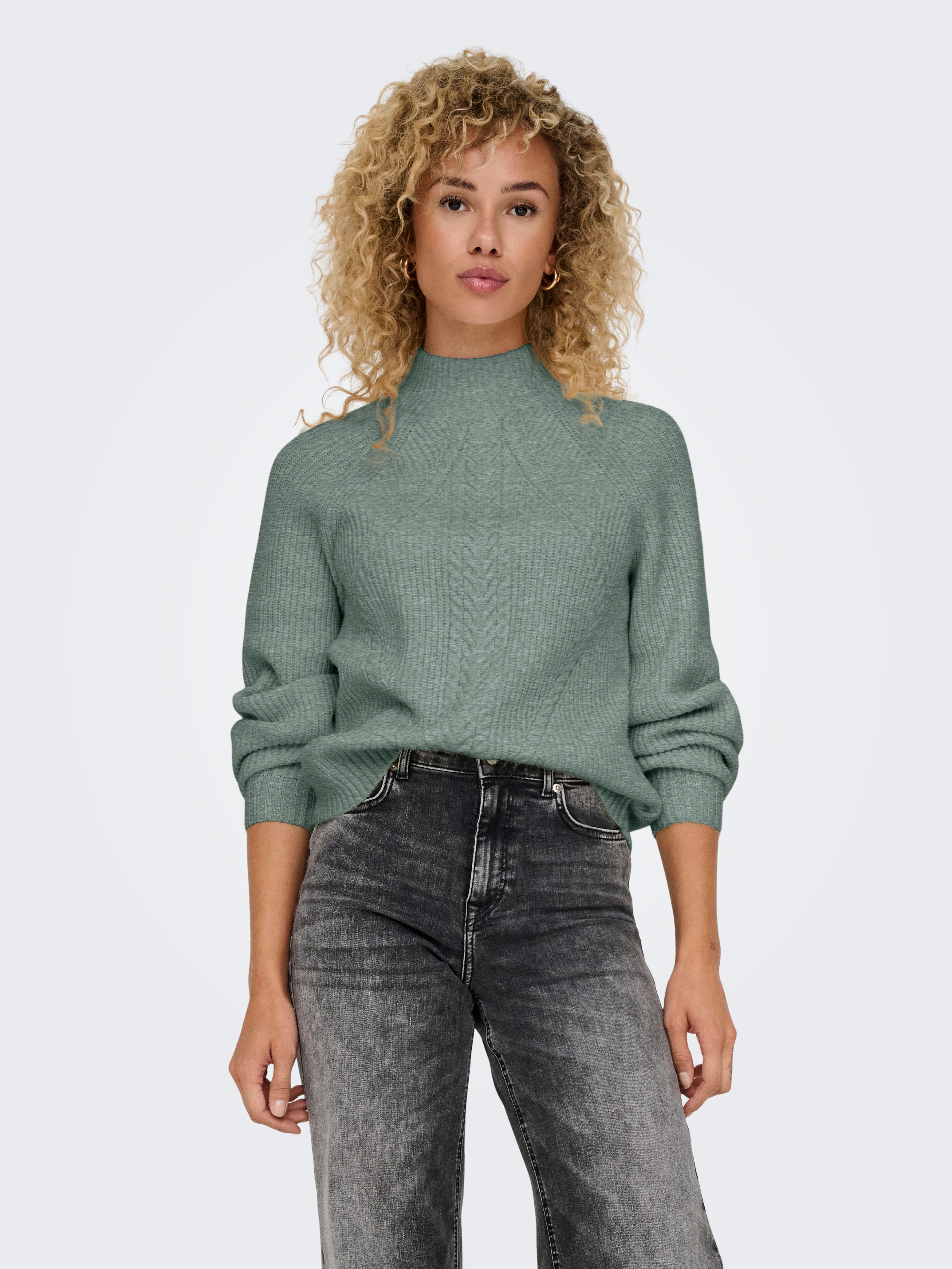 Only Trui met staande kraag ONLKATIA LS DETAIL HIGHNECK CC KNT