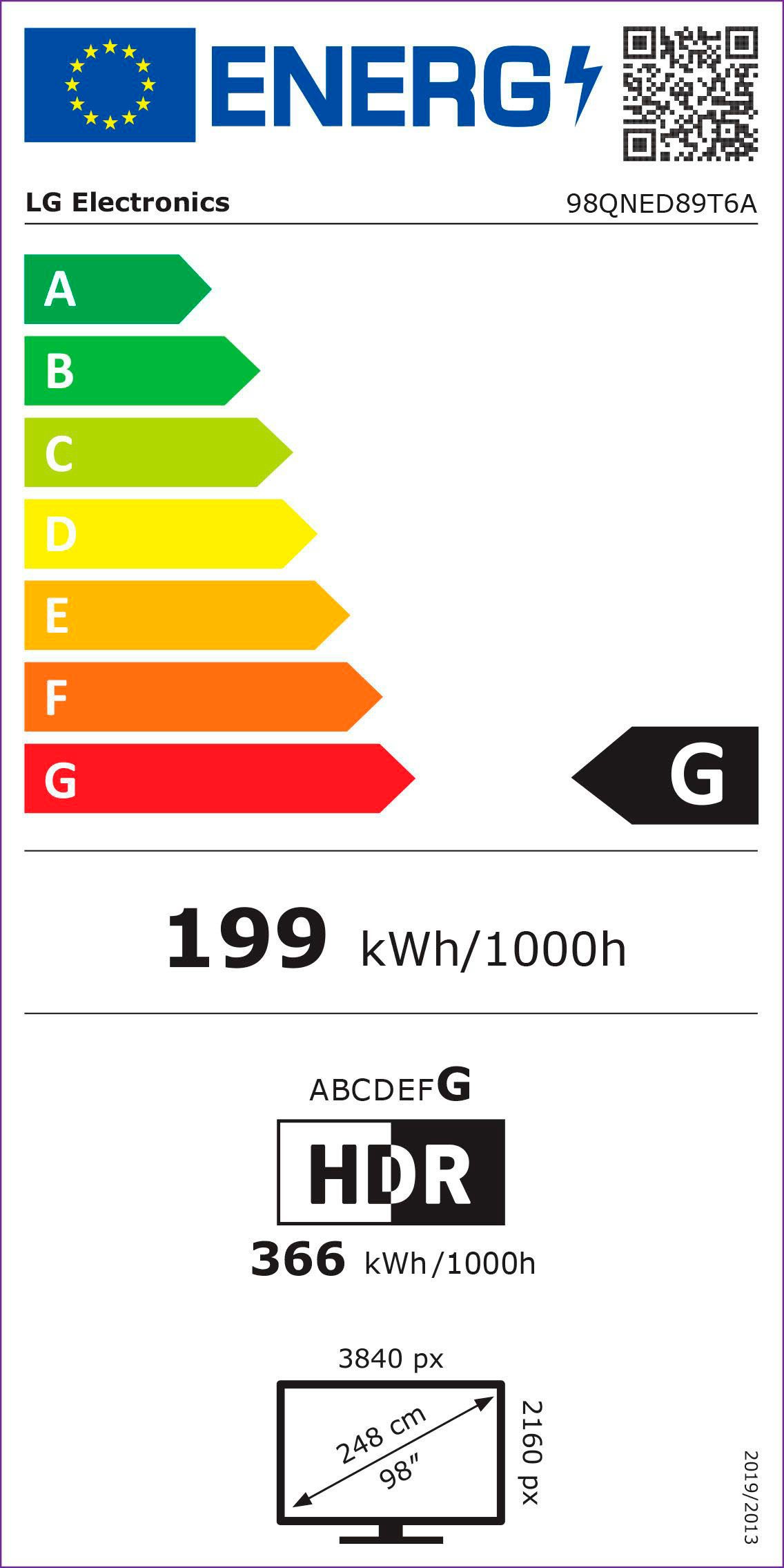 LG QNED-tv 98QNED89T6A, 248 cm / 98", 4K Ultra HD, Smart TV