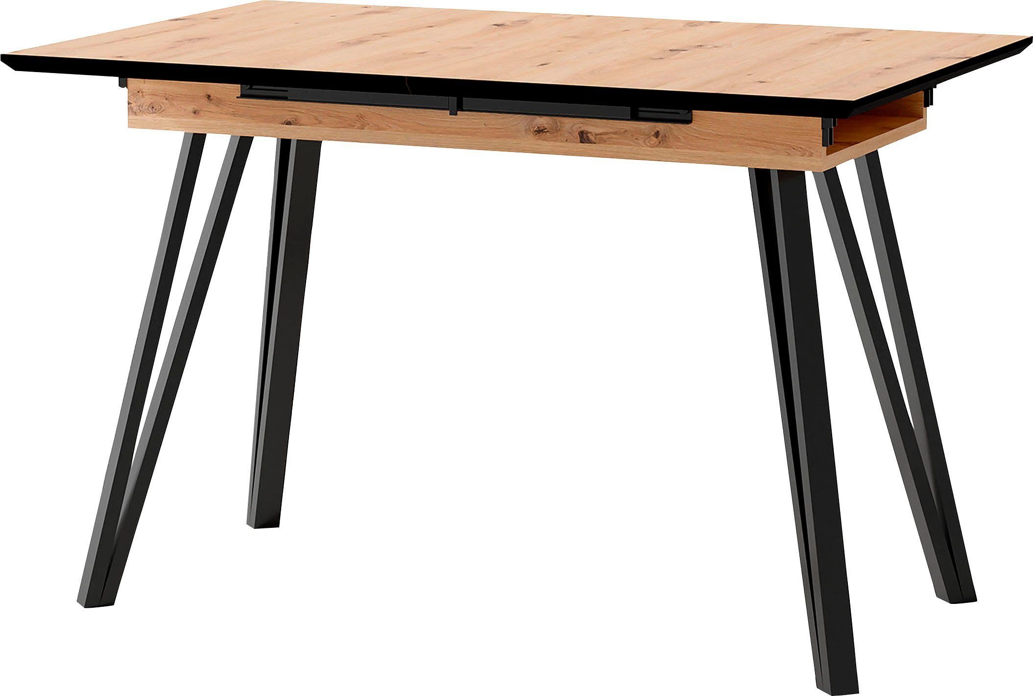 byLIVING Eettafel Keulen uittrekbaar met binnenin geplaatst inlegblad