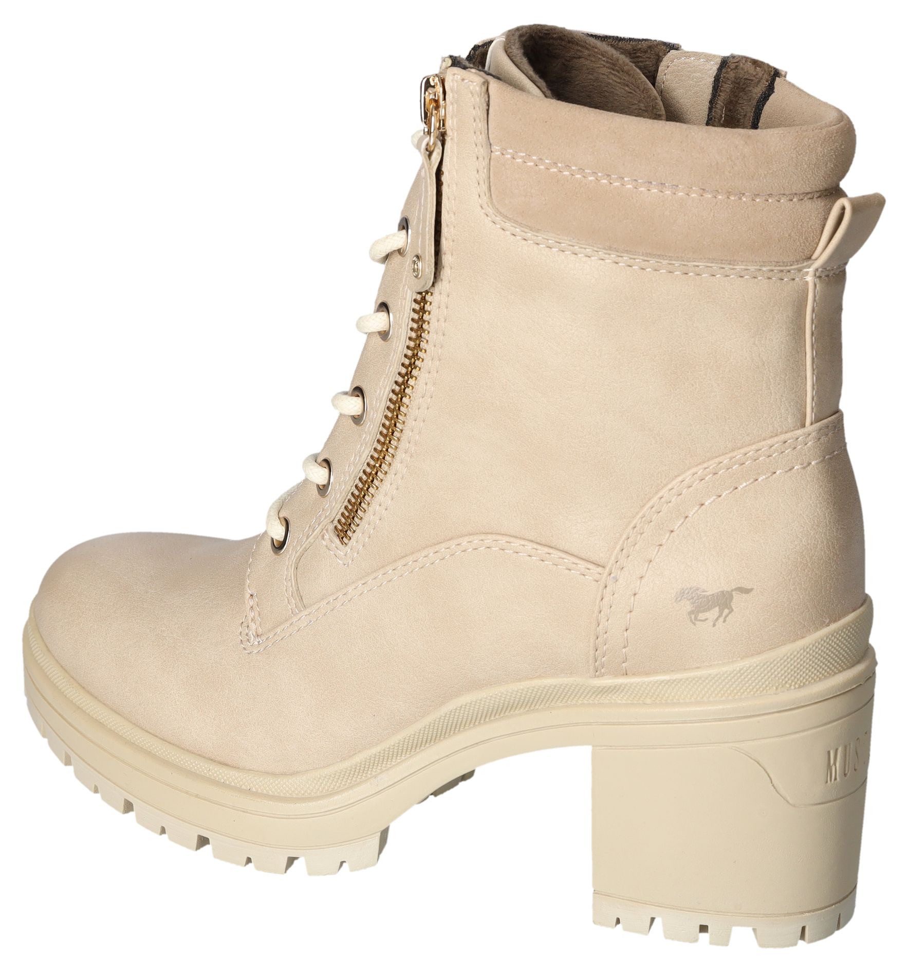 Mustang Shoes Laarsjes , veterschoenen, blokhak, trachtenenkellaars met ritssluiting
