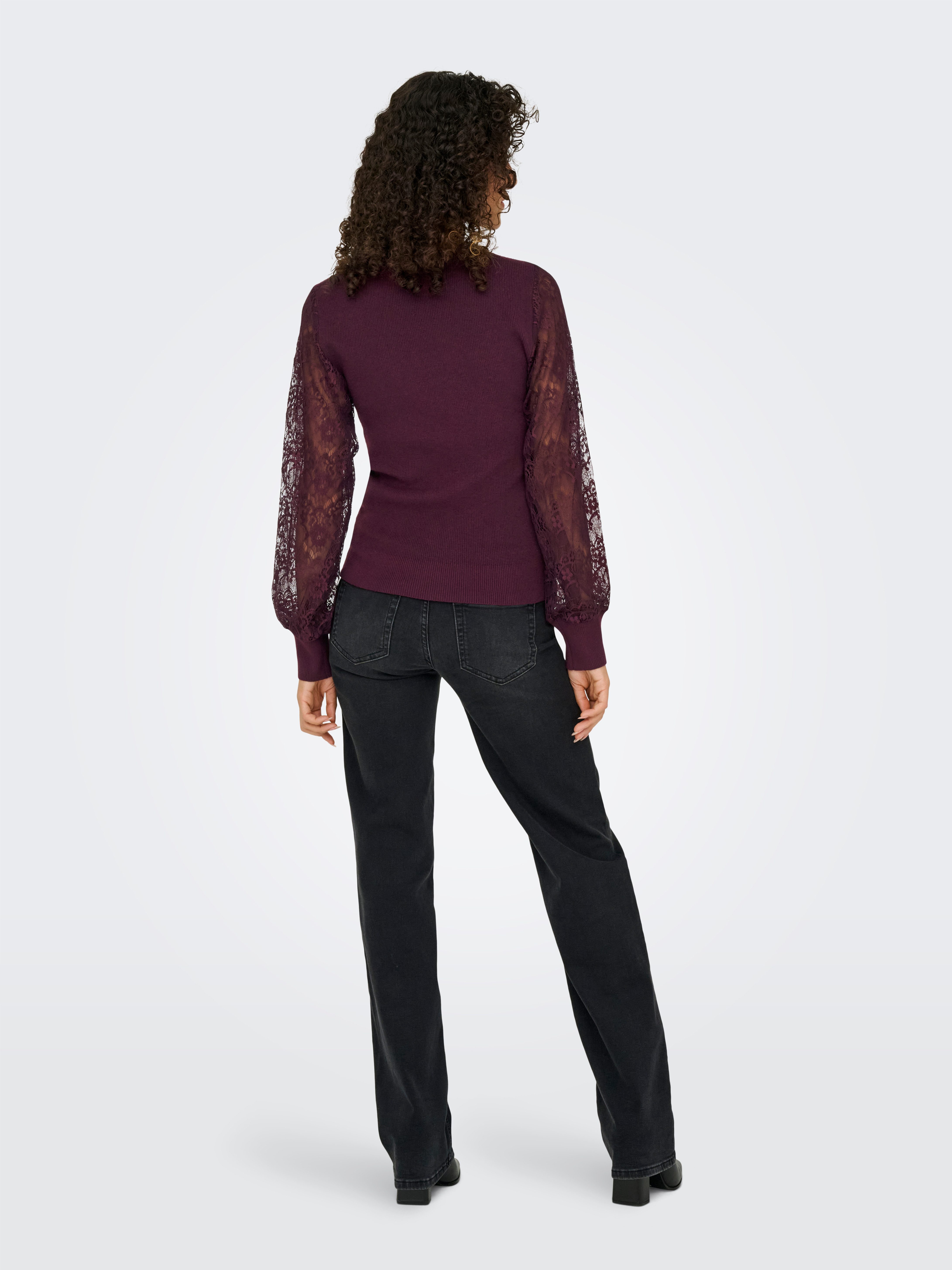 Only Trui met ronde hals ONLPERRY LIFE LS MIX O-NECK KNT