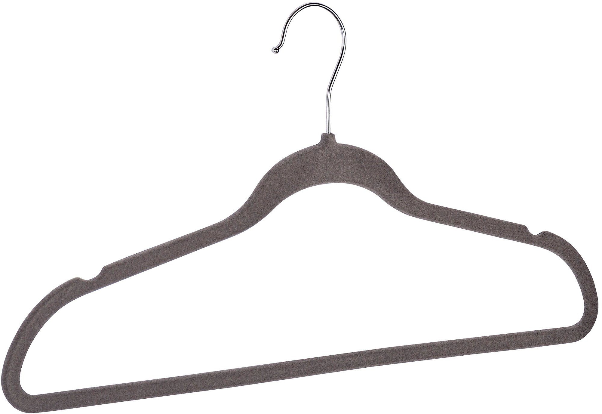 WENKO Kleerhanger Kunststof, geflockprint, 45 cm (set, 25-delig)