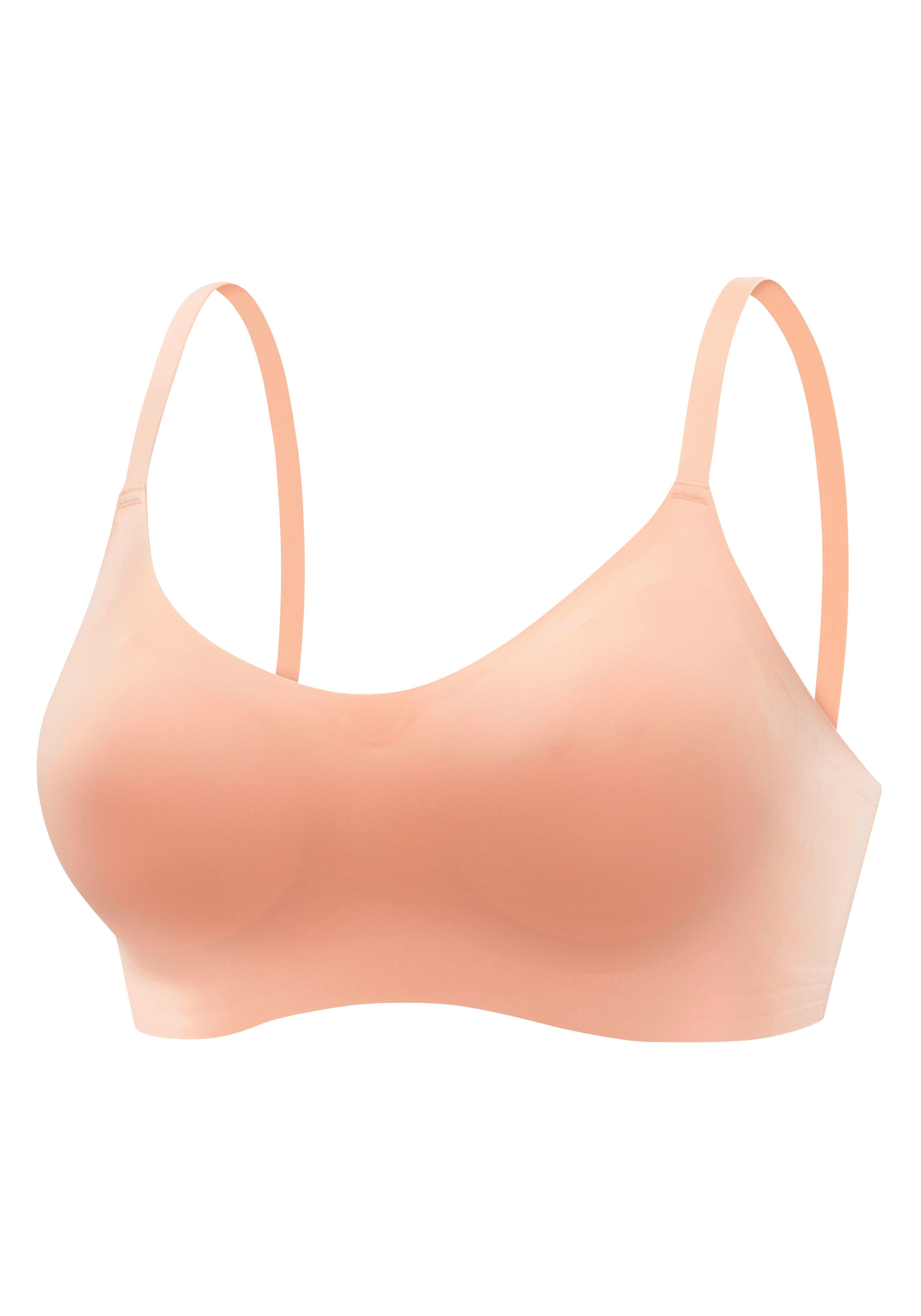 Nuance Bralette-bh NAADLOOS zonder beugels, met verwijderbaar push-up kussen, basic lingerie