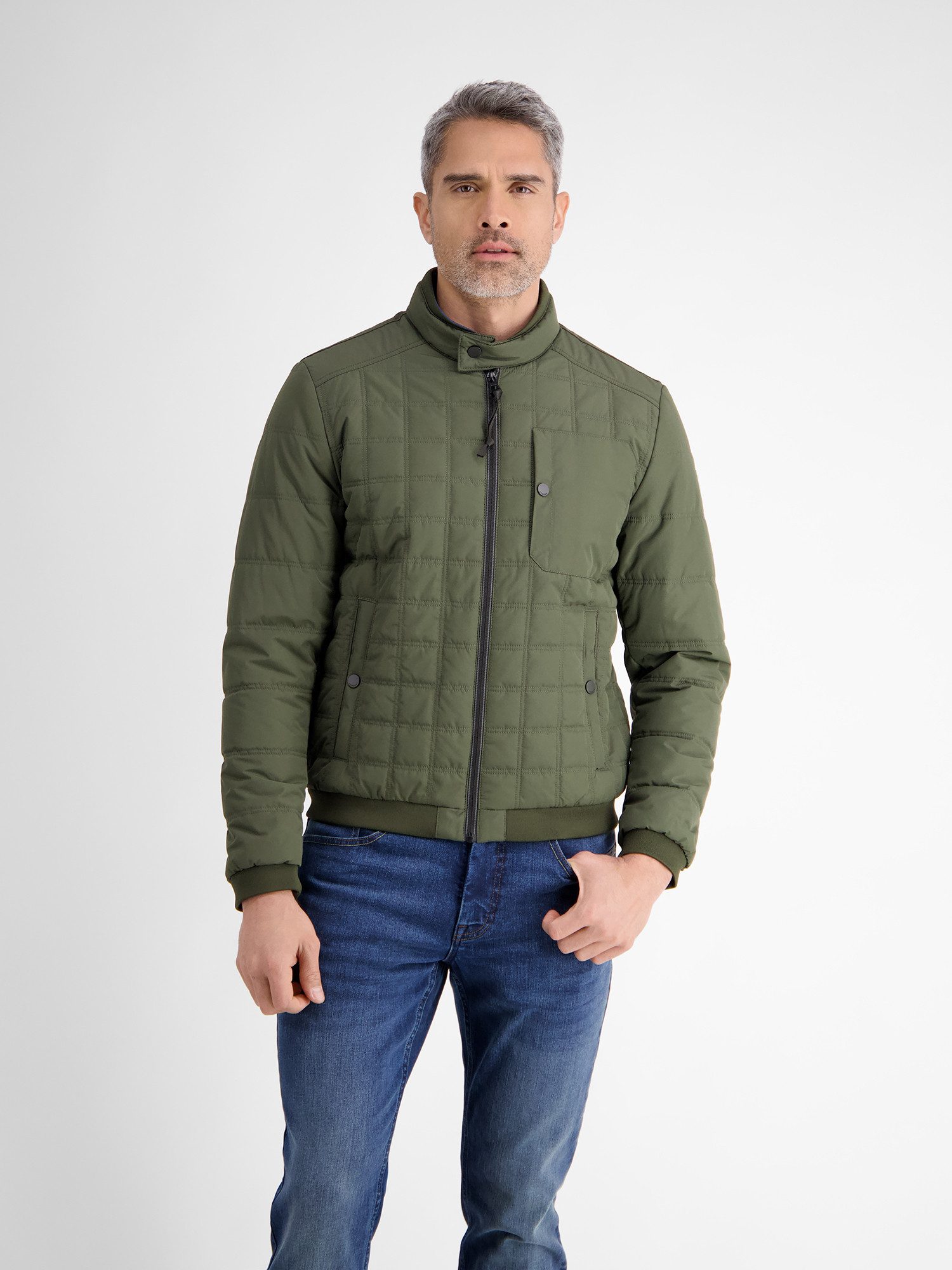 Lerros Gewatteerde jas LERROS heren gestikte blouson, functioneel