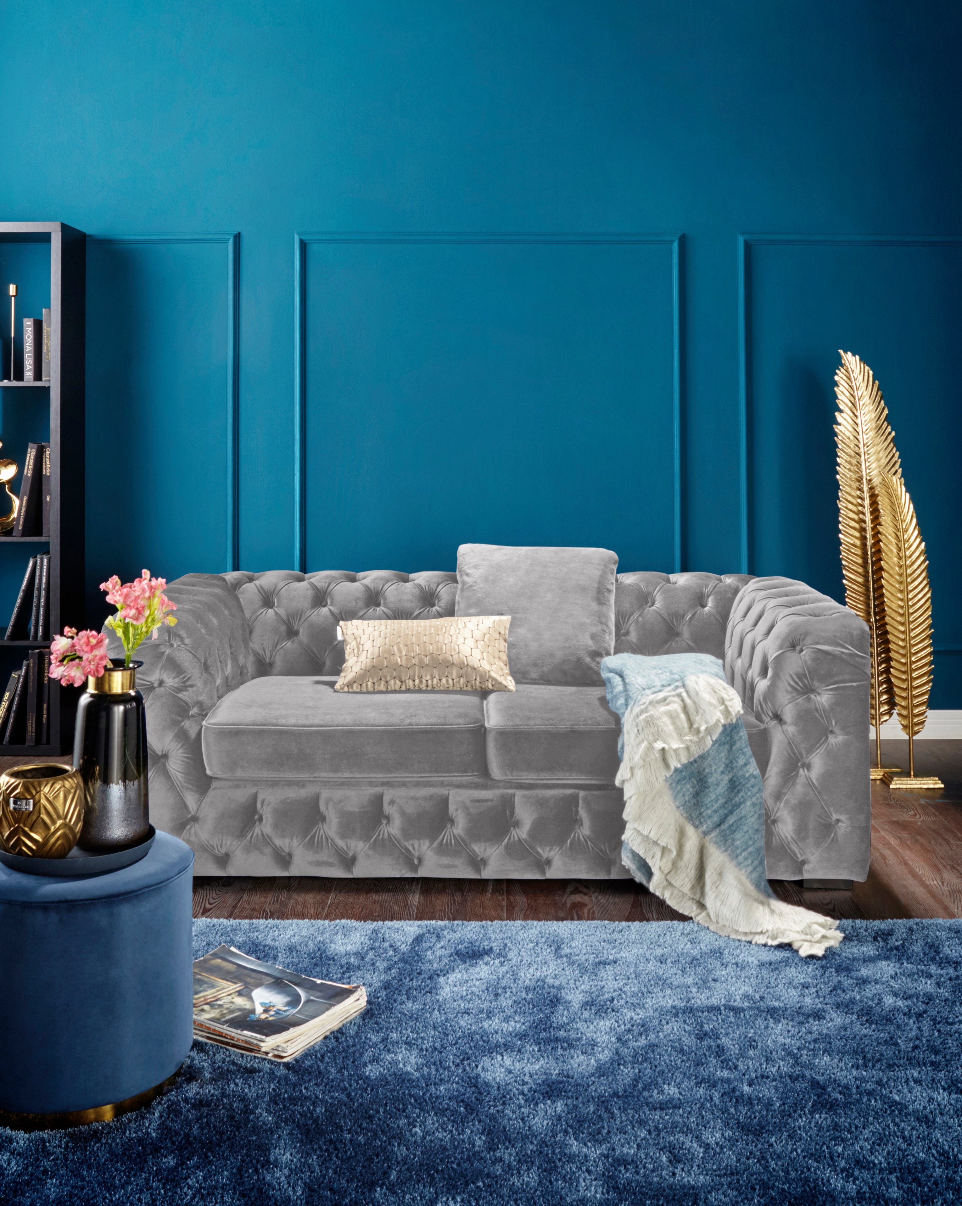 Guido Maria Kretschmer Home&Living Chesterfield-bank Kalina met klassieke chesterfield-capitonnage