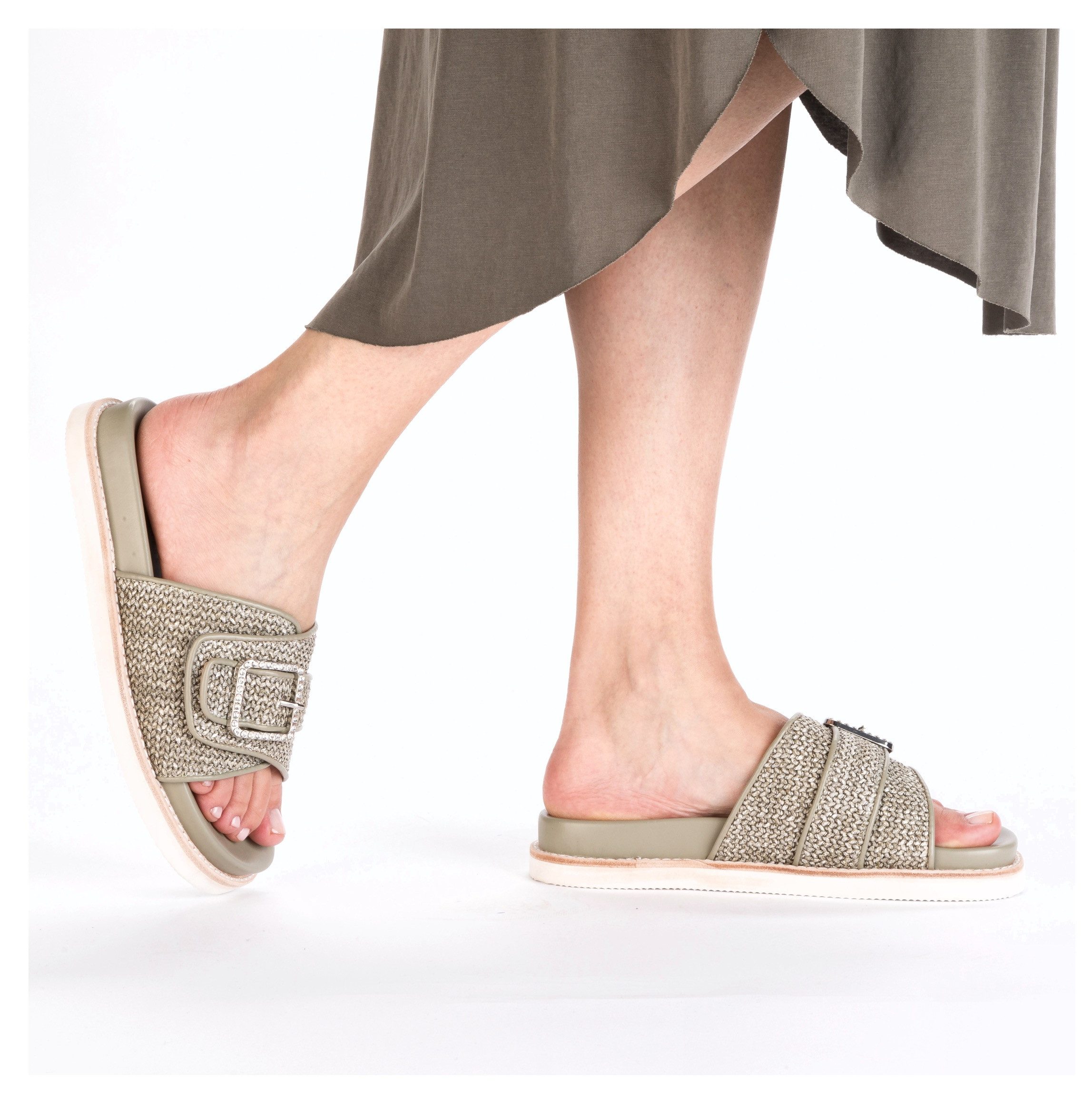 Rieker Slippers , zomer schoen, strand schoen met praktische klittenband