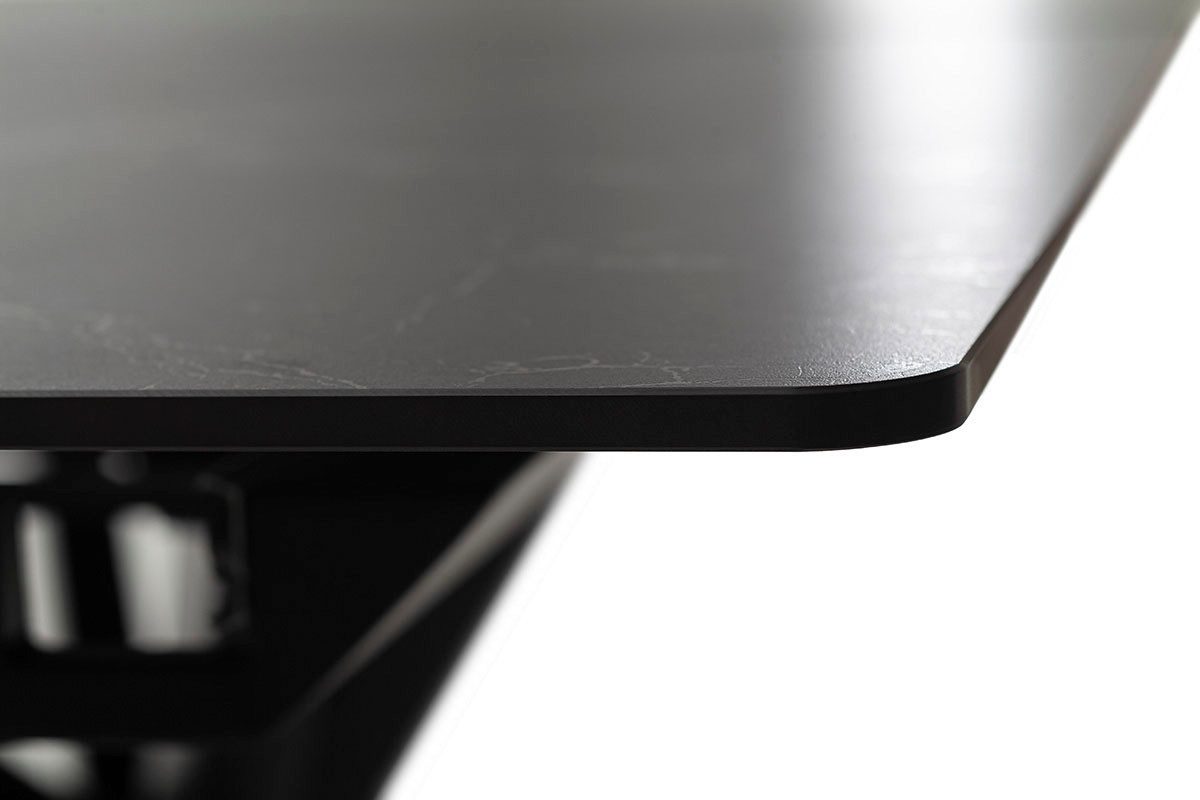 MCA furniture Eettafel BONANZA uitschuifbare tafel 160-200 cm gemarmerd Keramiek, metaal, marmer-look, synchronisatie-uittrekmechanisme, uittrekbaar, 6-8 personen