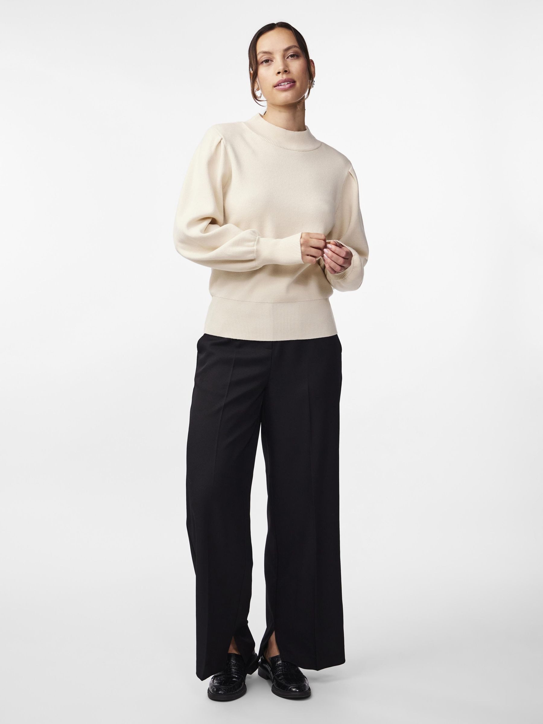 Y.A.S Gebreide trui YASFONNY LS KNIT PULLOVER S. NOOS