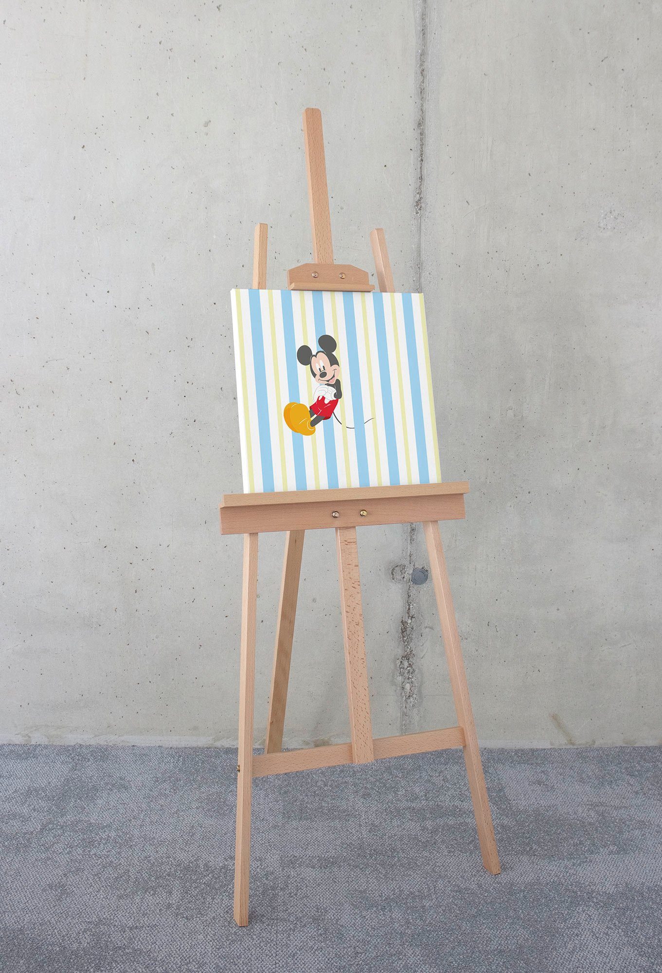 Komar Artprint op linnen Mickey Sweet Dreams - Afmeting 40 x 40 cm (1 stuk)