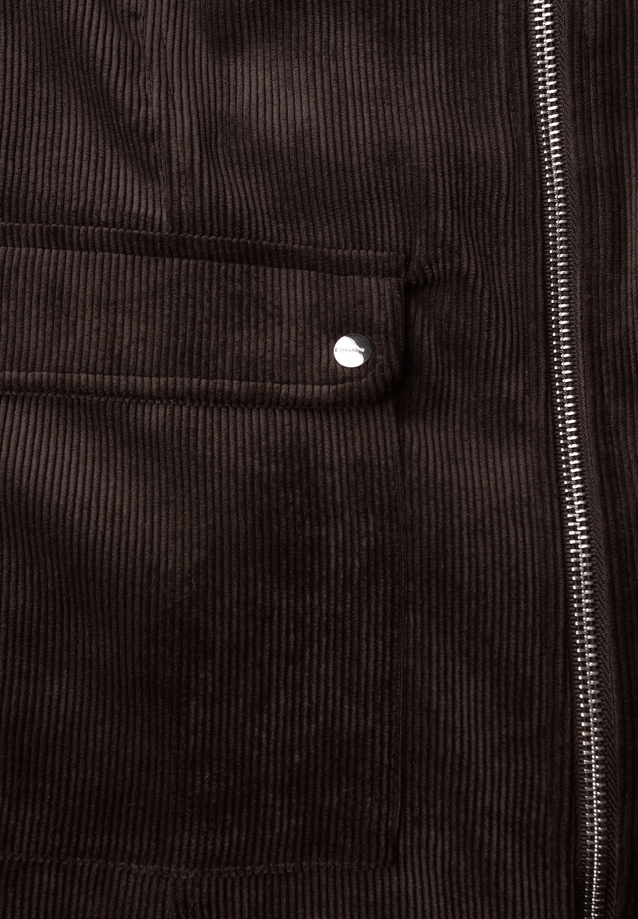 STREET ONE Cordjasje Short Corduroy in college-stijl