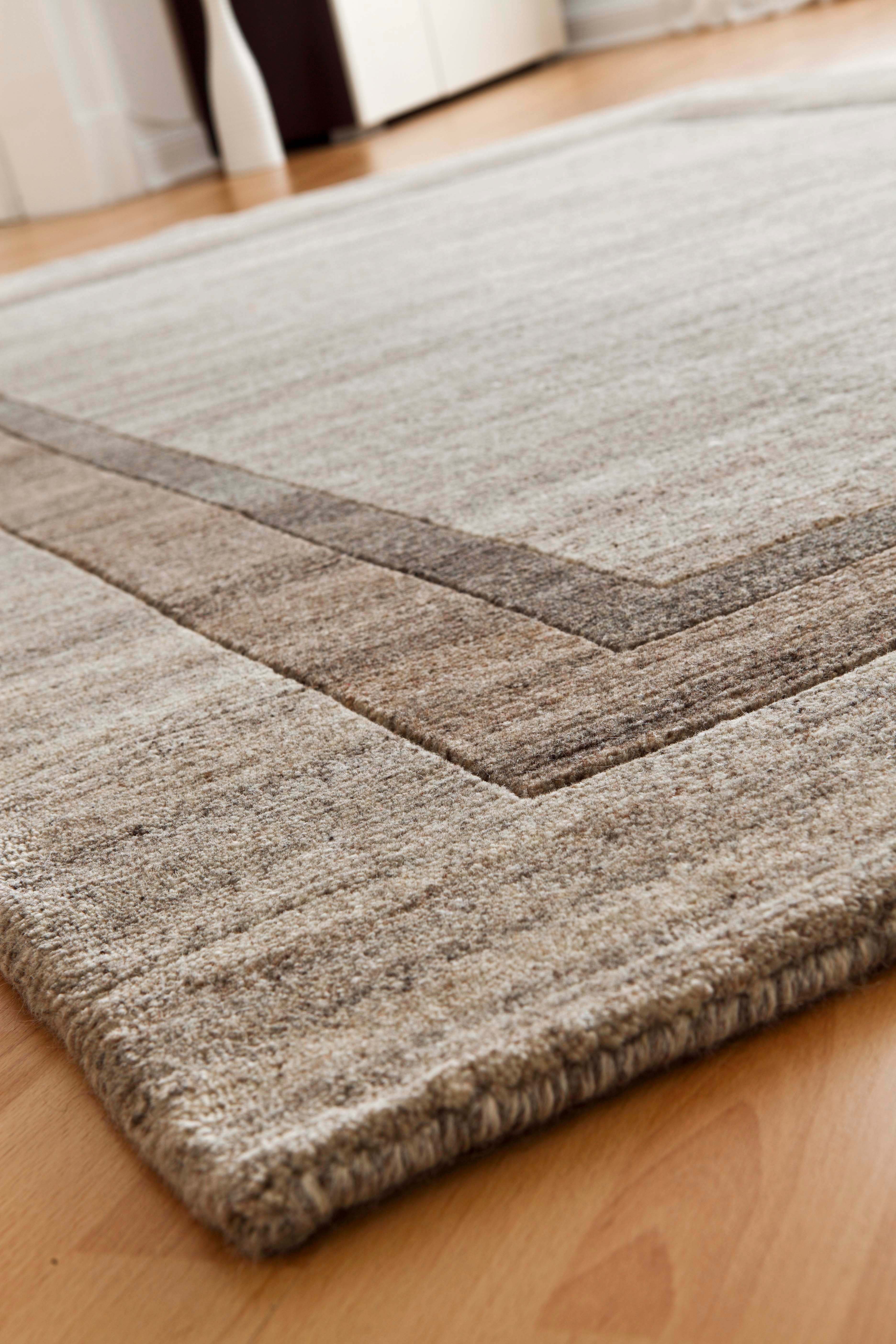 LUXOR living Wollen kleed Lethbridge zuivere wol, met de hand geknoopt, met randdessin, woonkamer