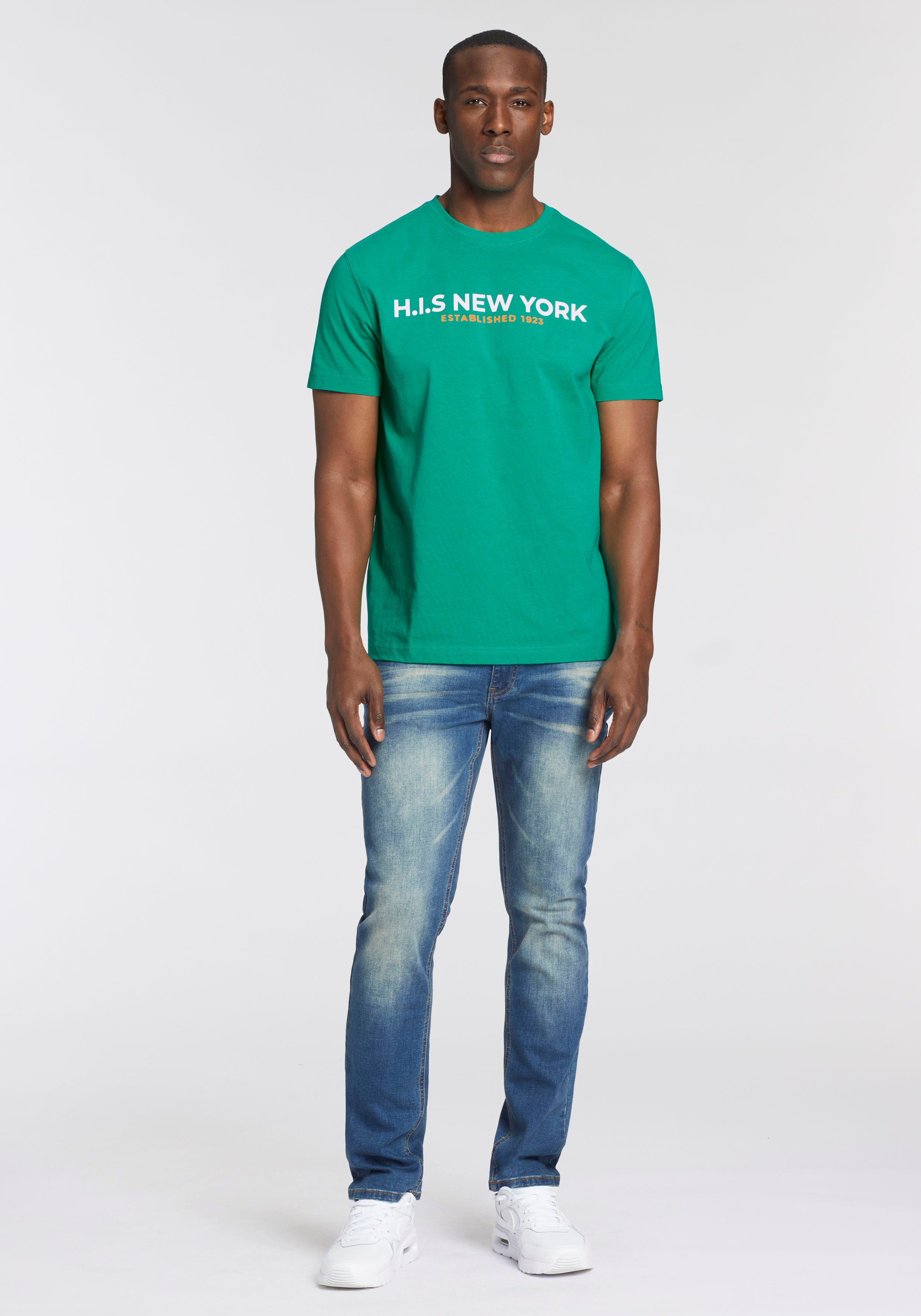 H.I.S T-shirt Met grote frontprint