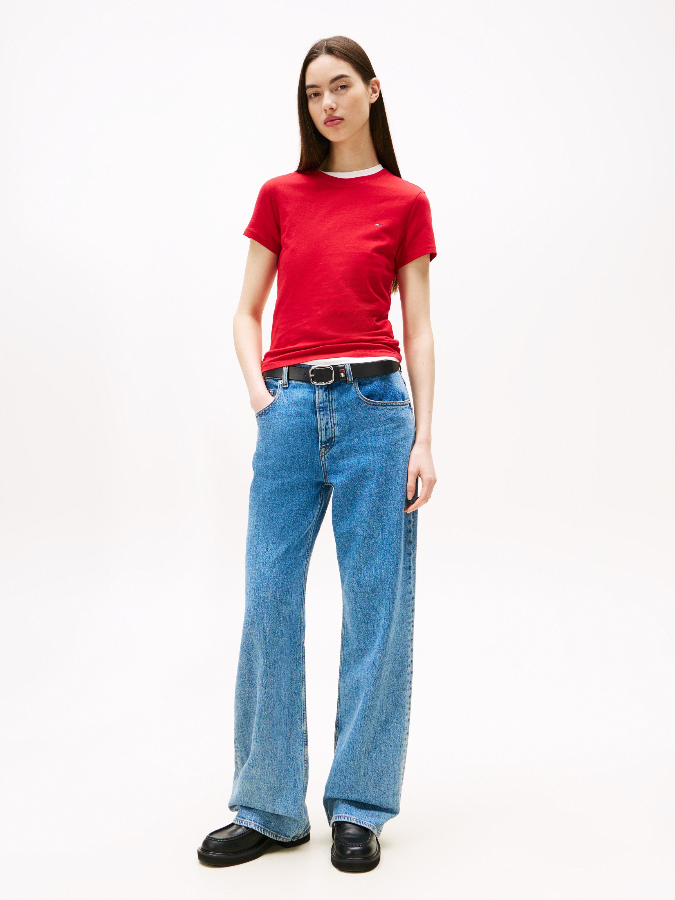 TOMMY JEANS T-shirt TJW 2PACK C-NECK TEE (set, 2-delig, 2 stuks)