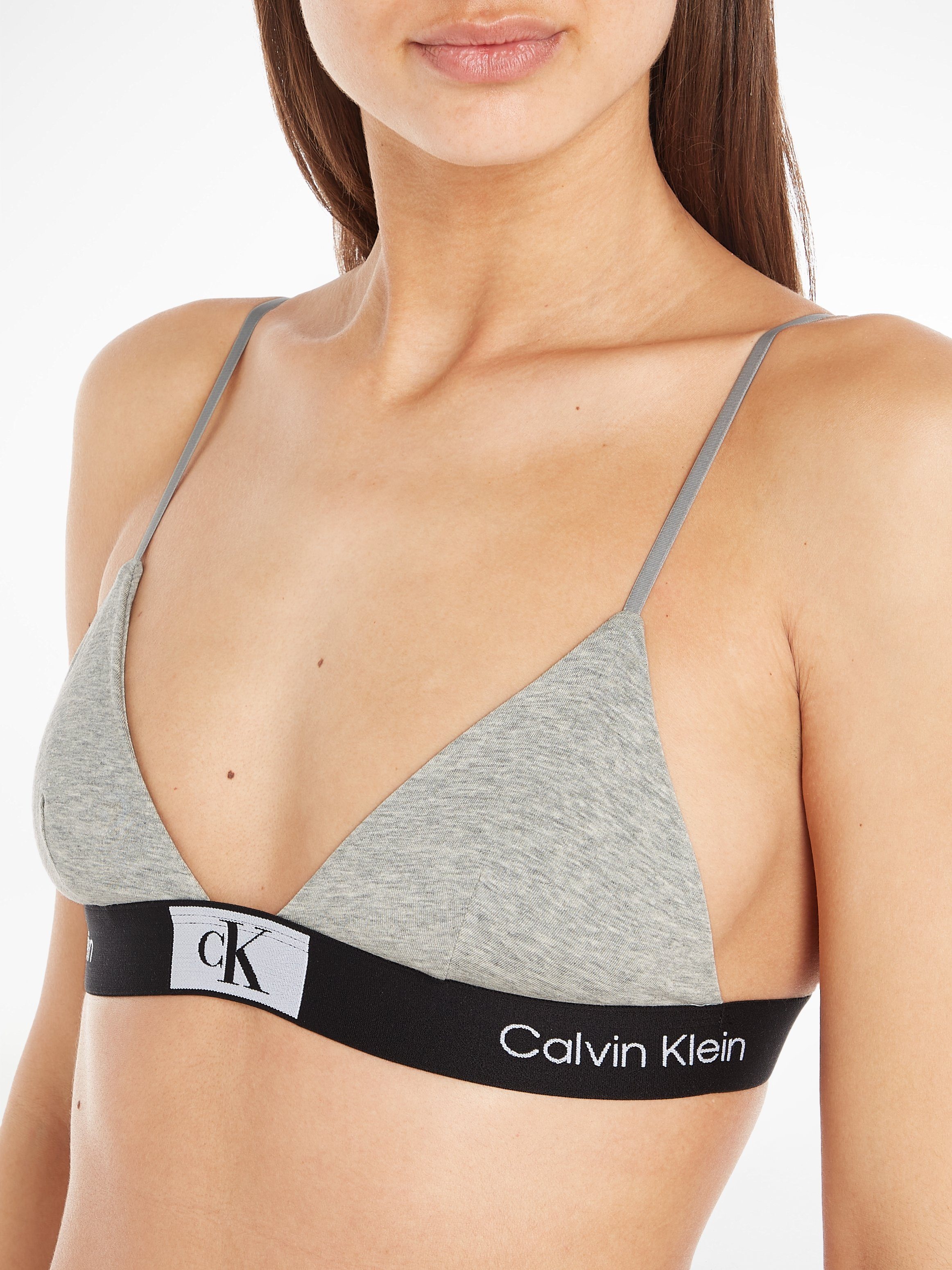 Calvin Klein Bralette-bh UNLINED TRIANGLE met klassieke tailleband met ck logo