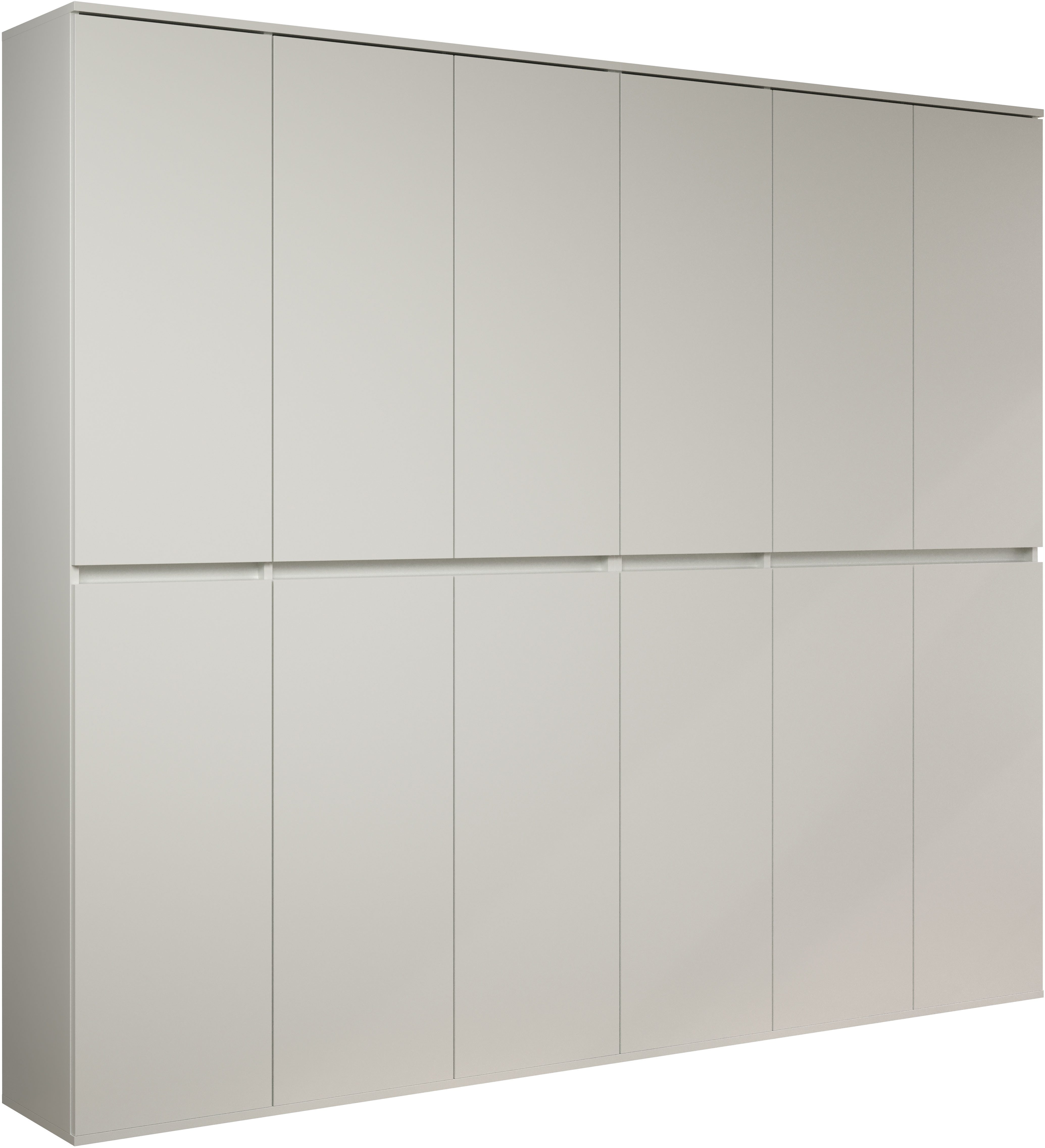 INOSIGN Halmeubelset NOVARA Garderobekasten met in totaal 32 vakken - (B/D/H) 222/34/191 cm (complete set, 2-delig)